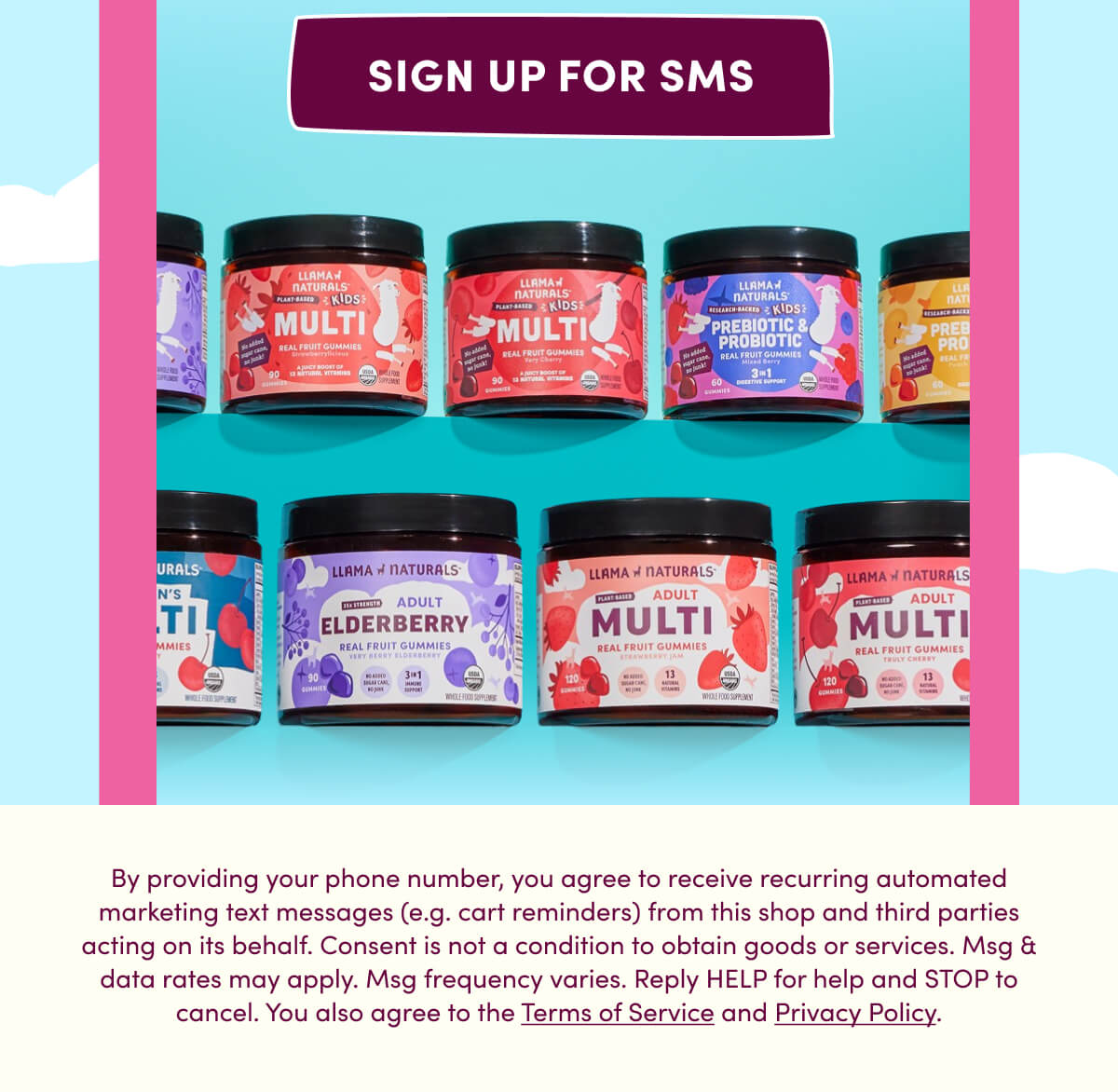 [ SIGN UP FOR SMS ] | By providing your phone number, you agree to receive recurring automated marketing text messages (e.g. cart reminders) from this shop and third parties acting on its behalf. Consent is not a condition to obtain goods or services. Msg & data rates may apply. Msg frequency varies. Reply HELP for help and STOP to cancel. You also agree to the Terms of Service and Privacy Policy.