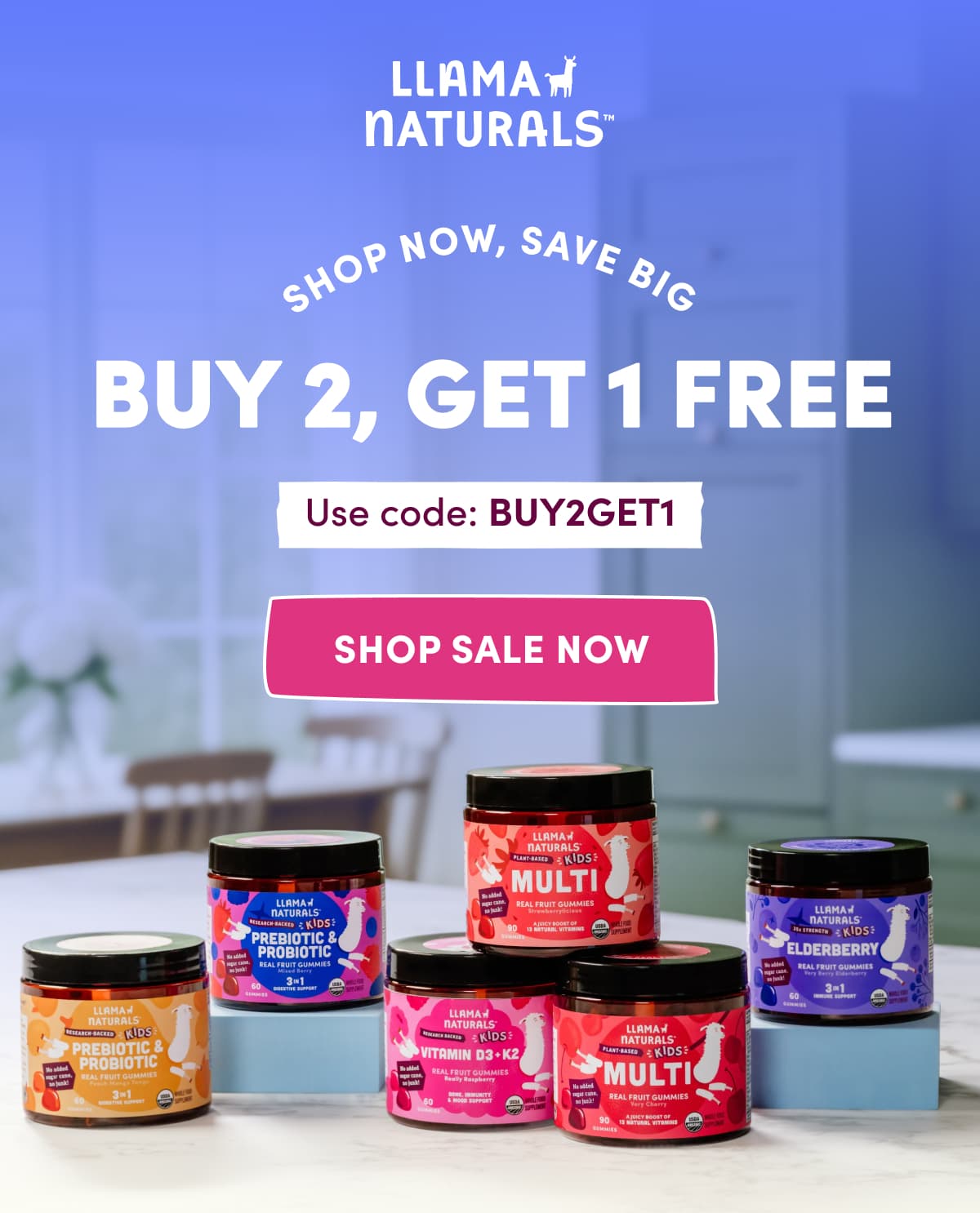 LLAMA NATURALS | BUY 2, GET 1 FREE | Use code: BUY2GET1 | SHOP SALE NOW
