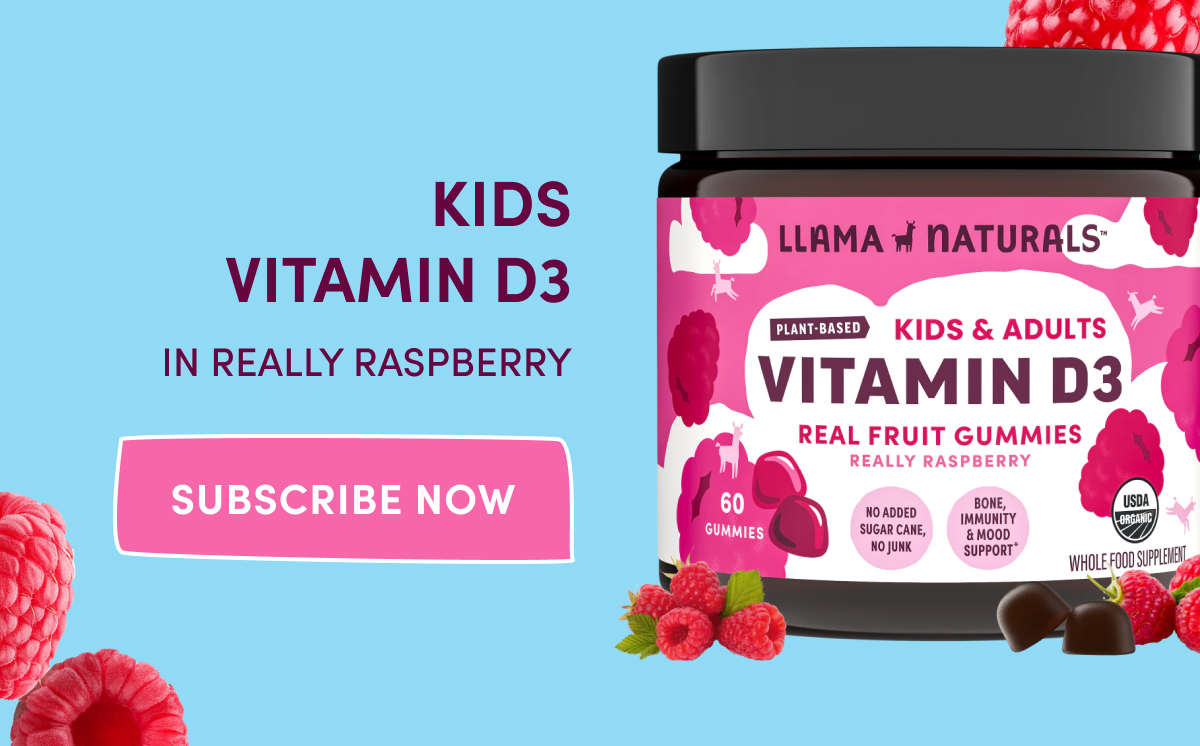 KIDS VITAMIN D3 IN REALLY RASPBERRY | SUBSCRIBE NOW