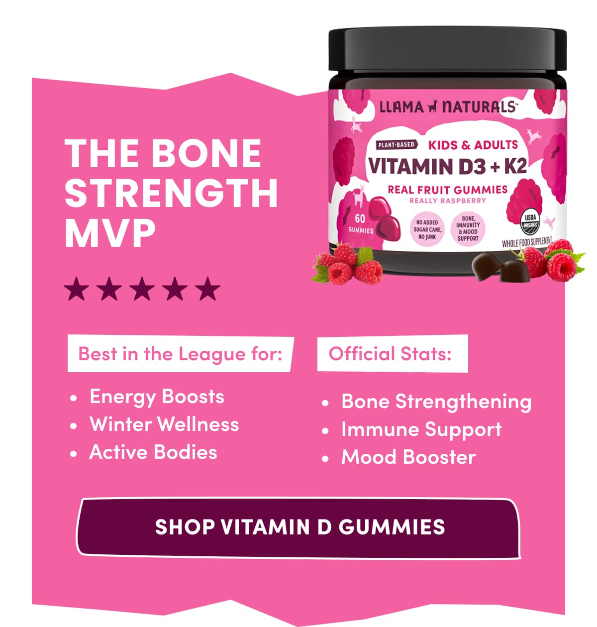 THE BONE STRENGTH MVP | SHOP Vitamin D Gummies