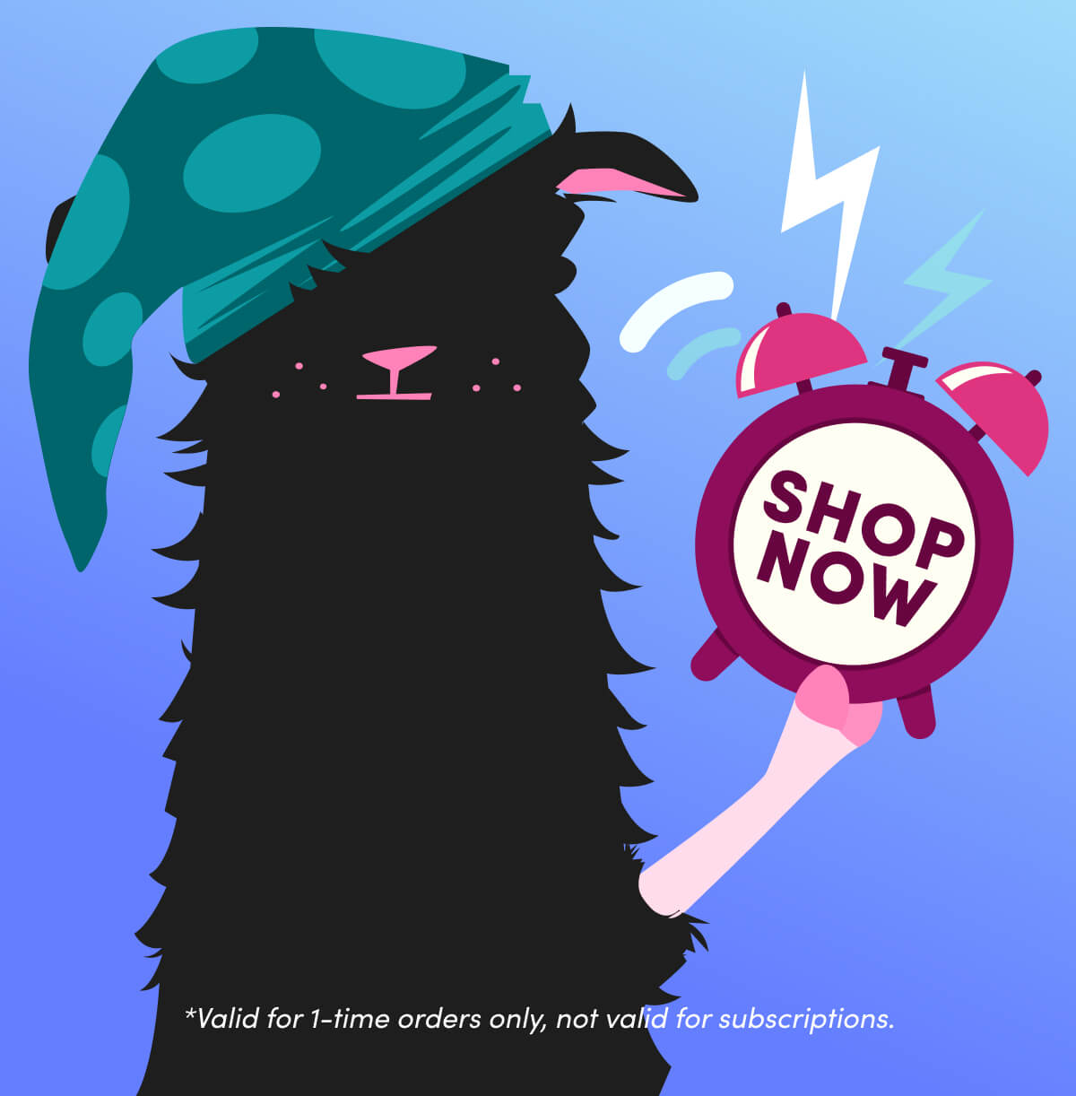 Shop Now | *Valid for 1-time orders only, not valid for subscriptions.