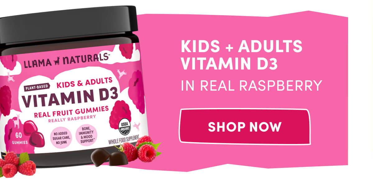Kids + Adults Vitamin D3 in Real Raspberry | [ SHOP NOW ]