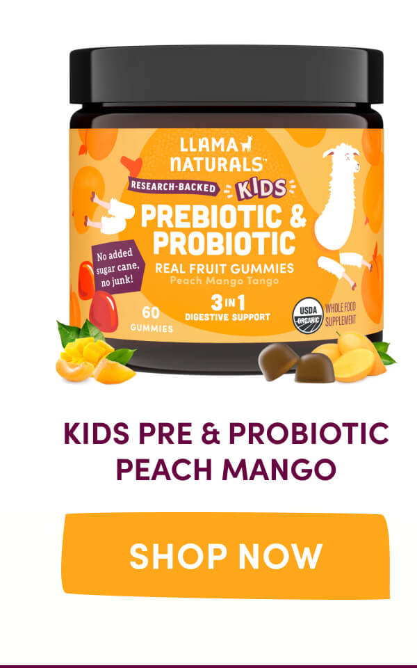 Kids Pre & Probiotic Peach Mango | [ Shop Now ]