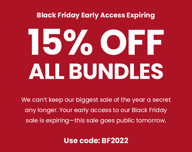 15% Off All Bundles 