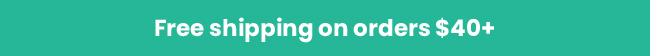 Free Shipping on orders $40+