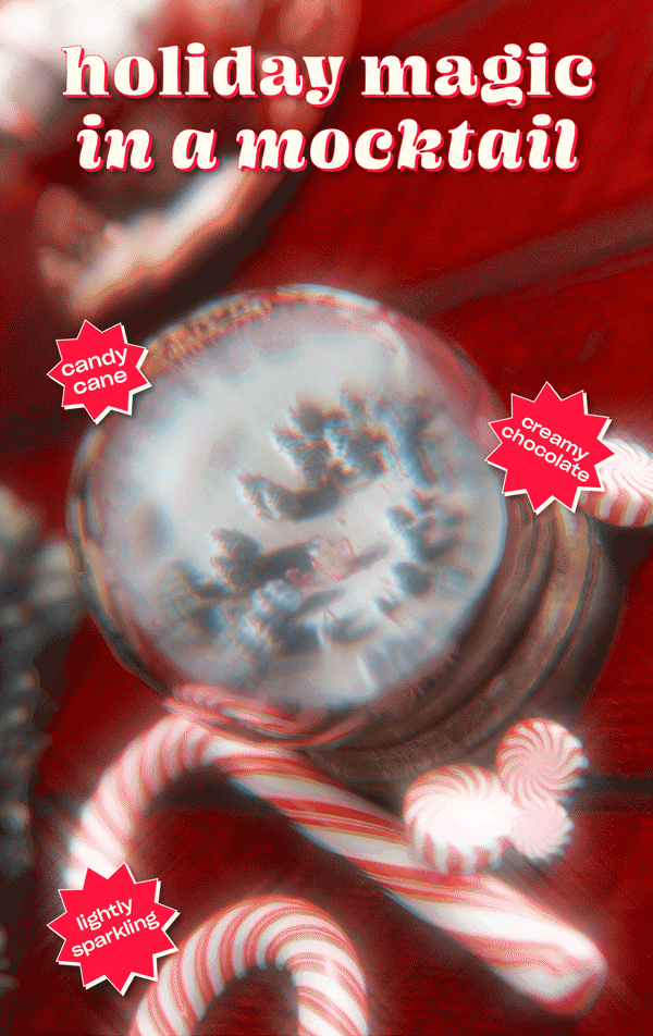 holiday magic in a mocktail