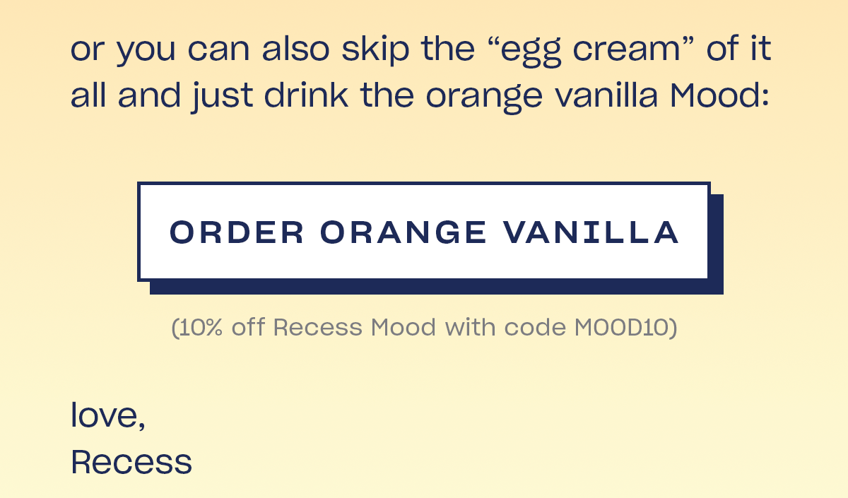 order orange vanilla