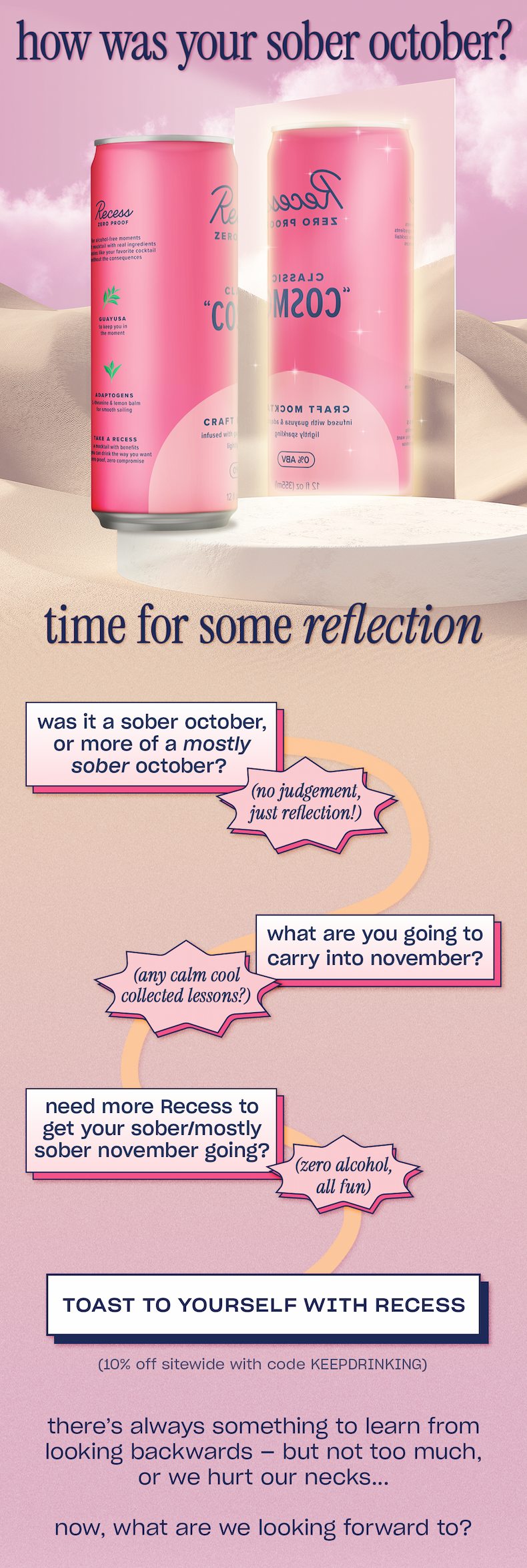 toast to yourself with Recess