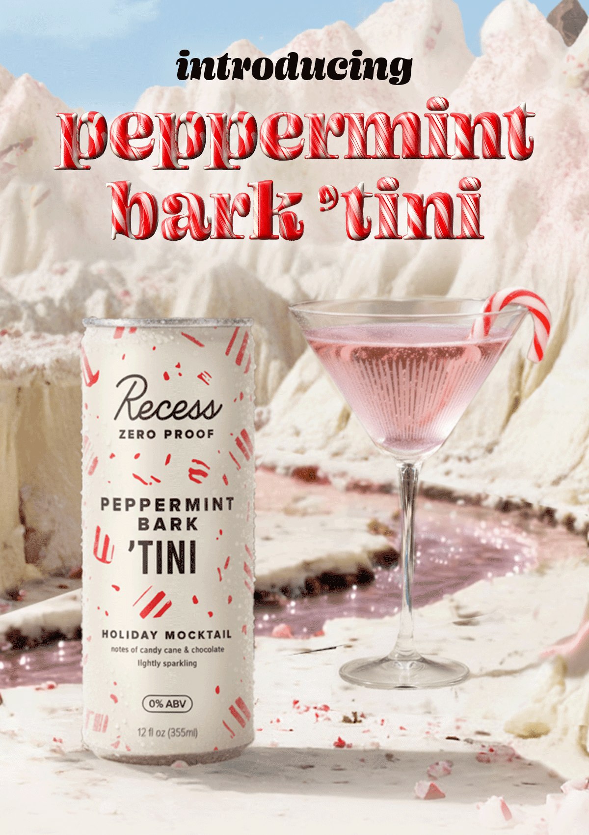 introducing peppermint bark 'tini
