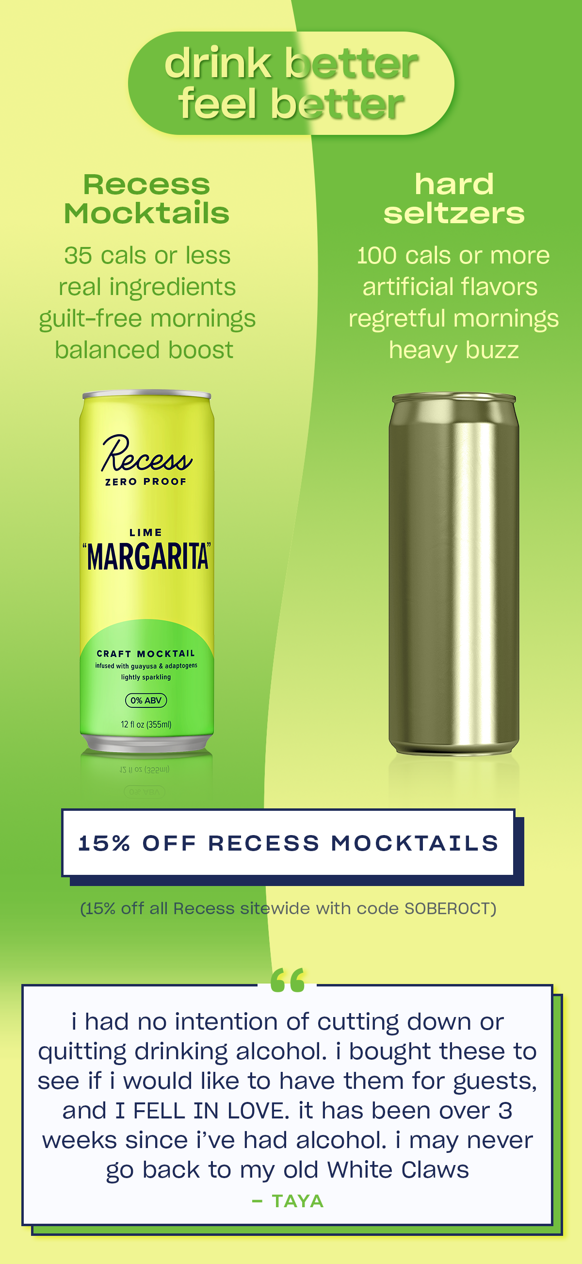 get 15% off Recess Mocktails get 15% off Recess Mocktails