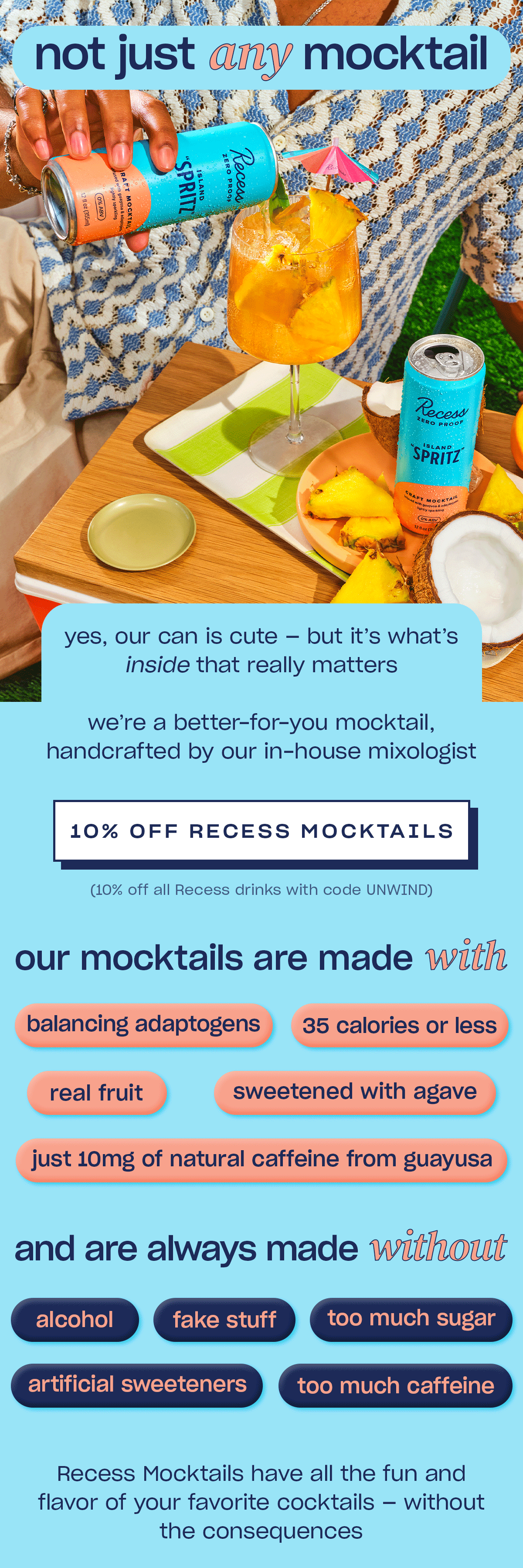10% off Recess Mocktails 10% off Recess Mocktails