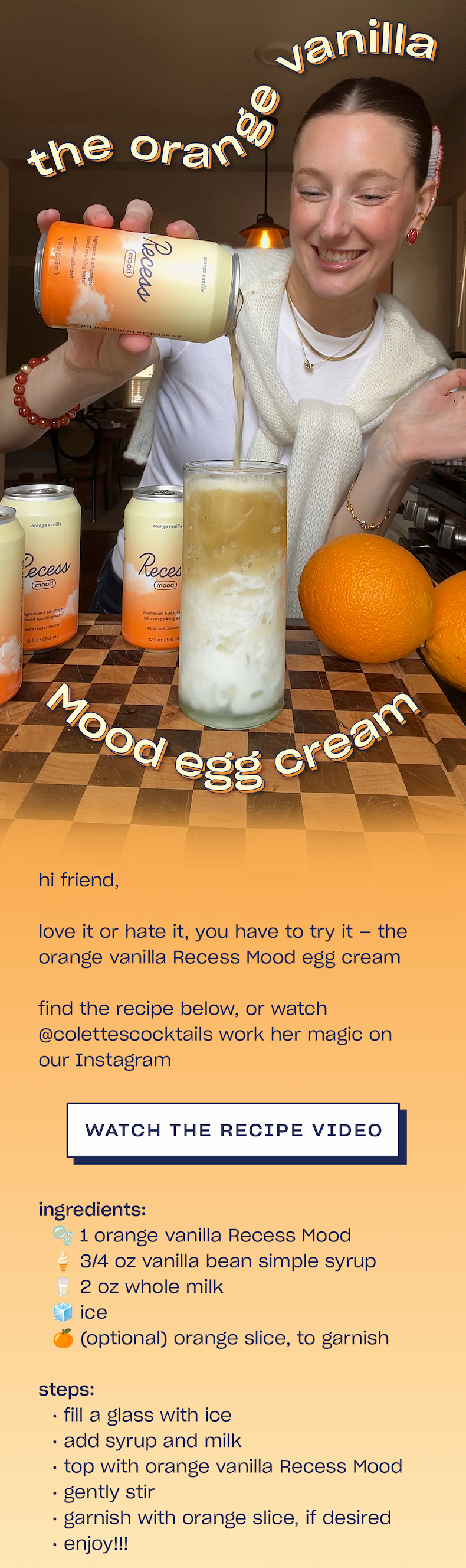 the orange vanilla mood egg cream