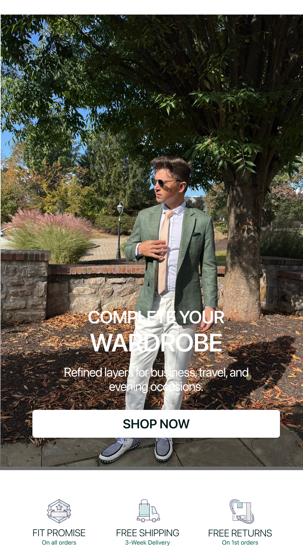 Navy suit always win 