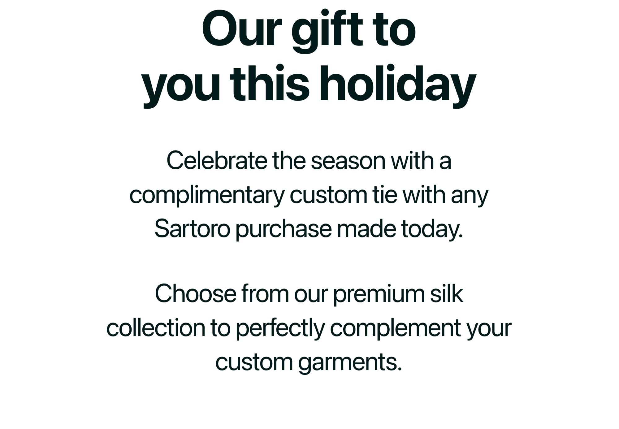 Our gift to you this holiday