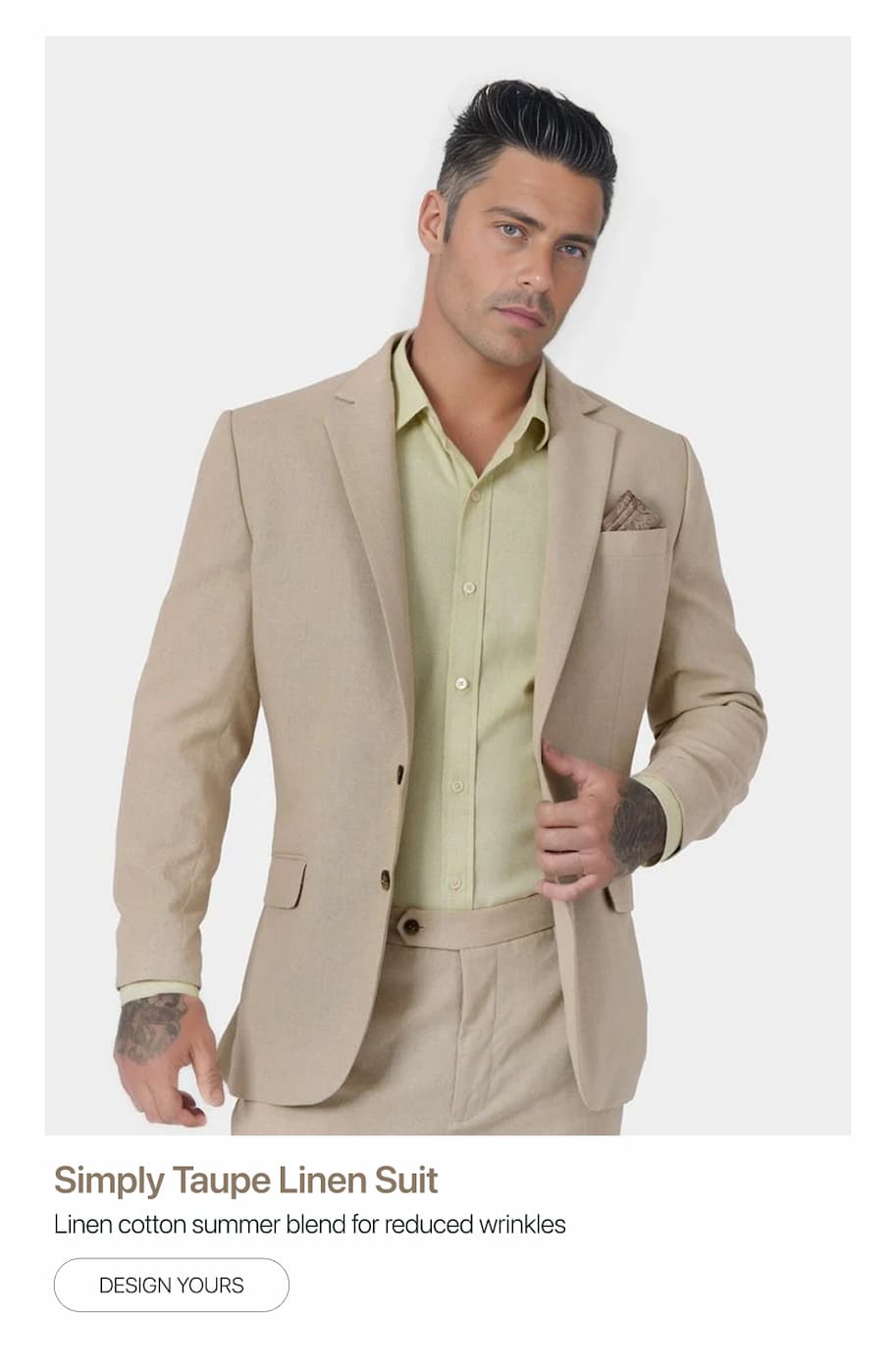 Simply Taupe Linen Suit