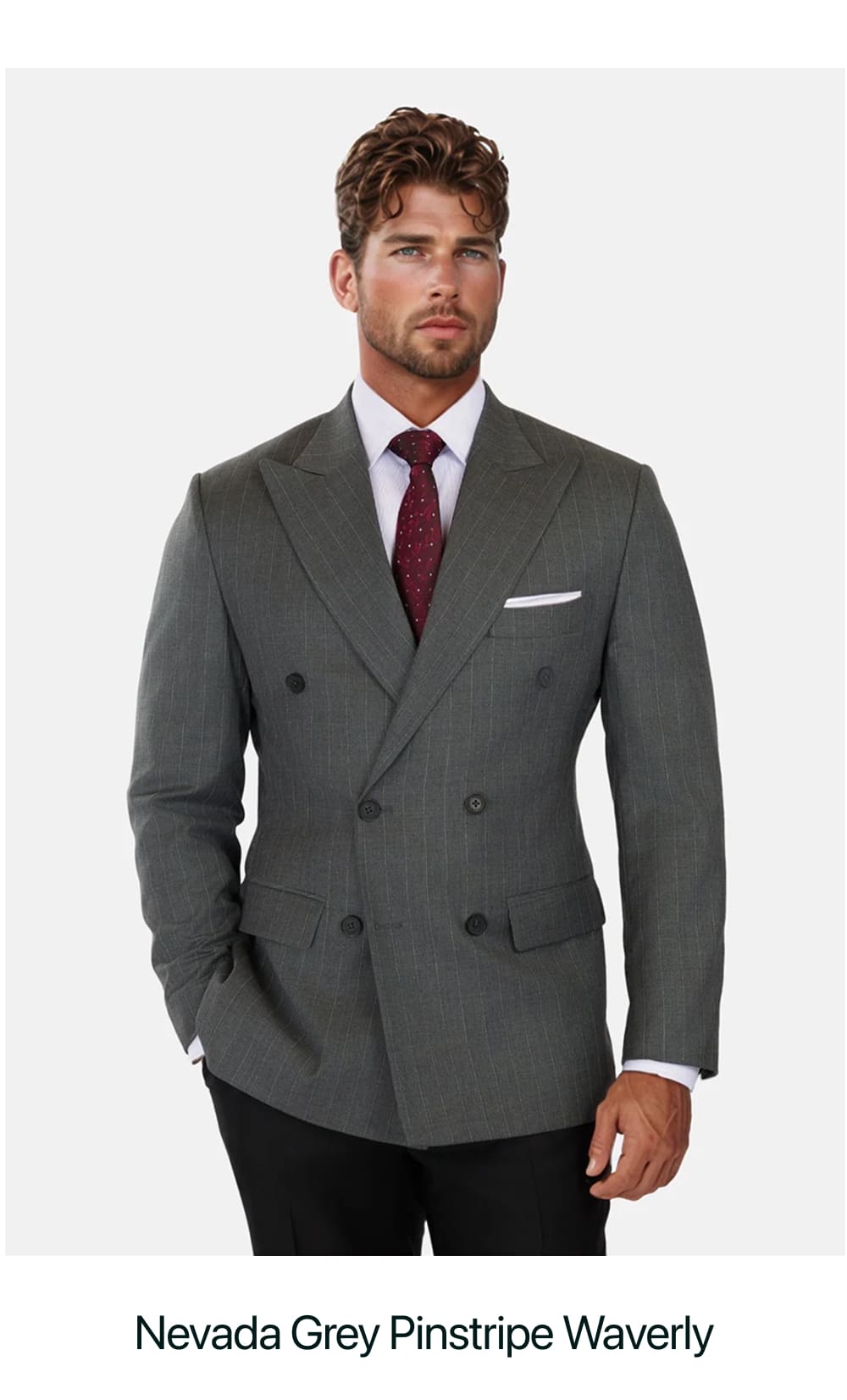 Nevada Grey Pinstripe Waverly