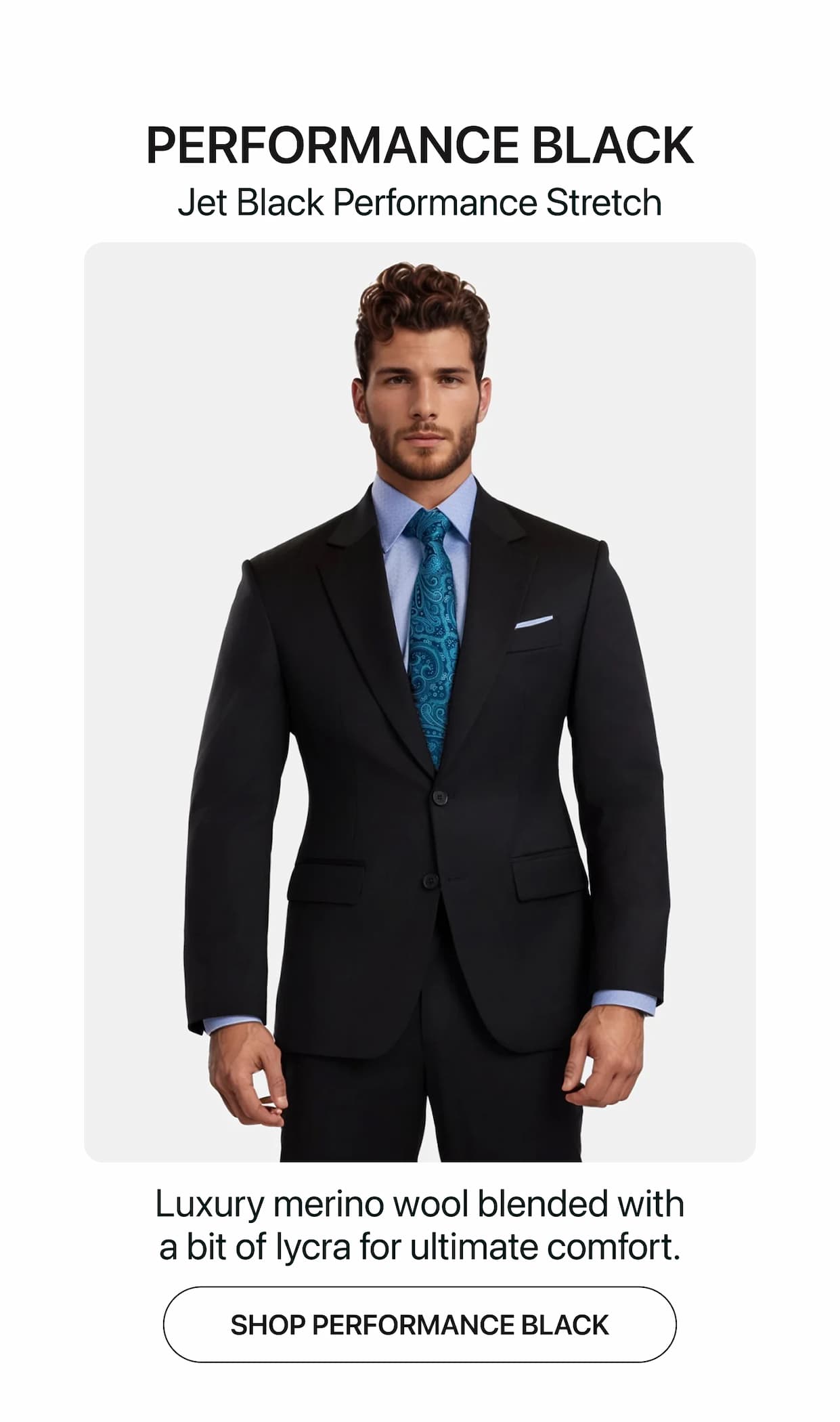 The Performance Black Suit