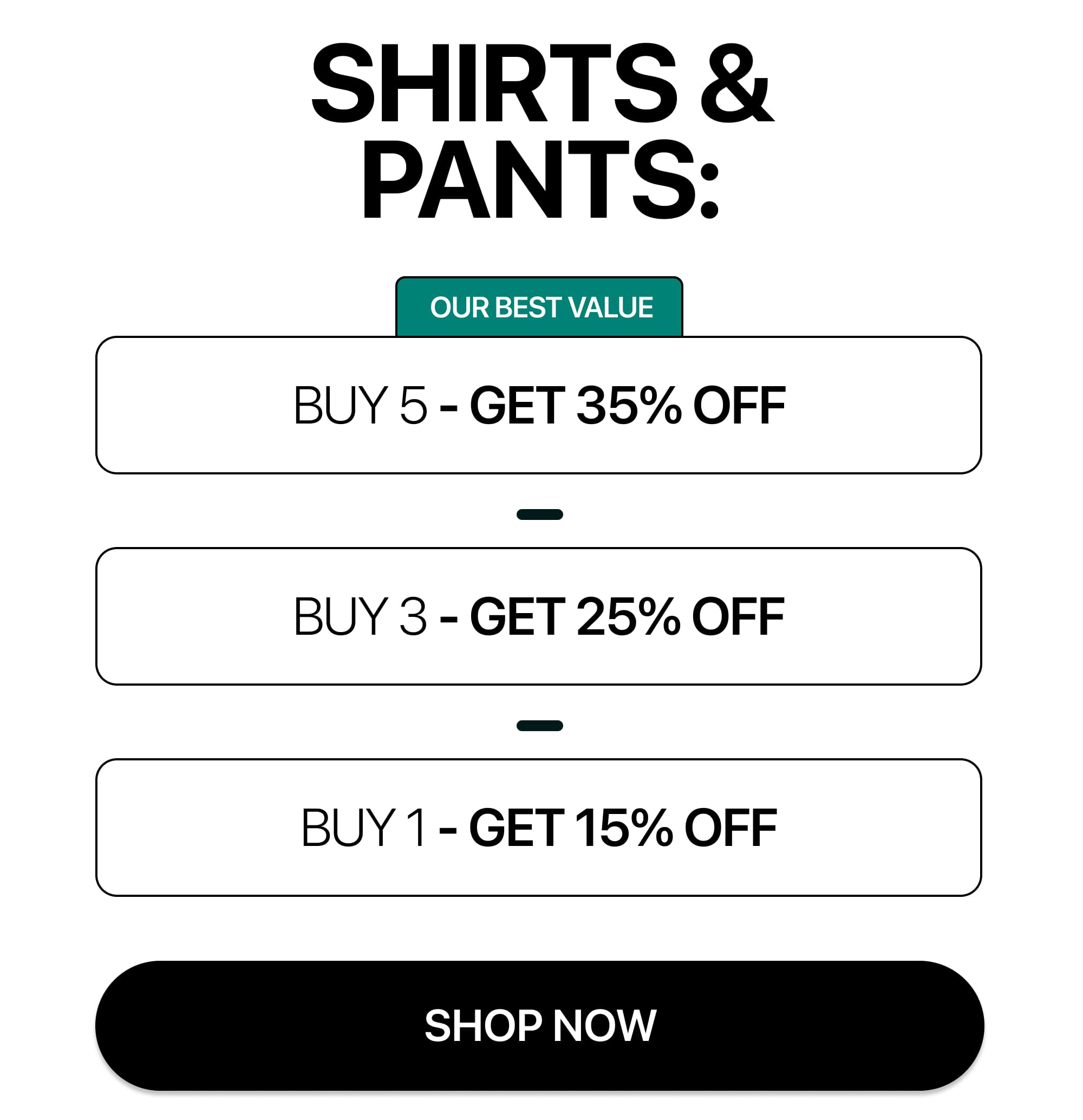 Shirts and Pants