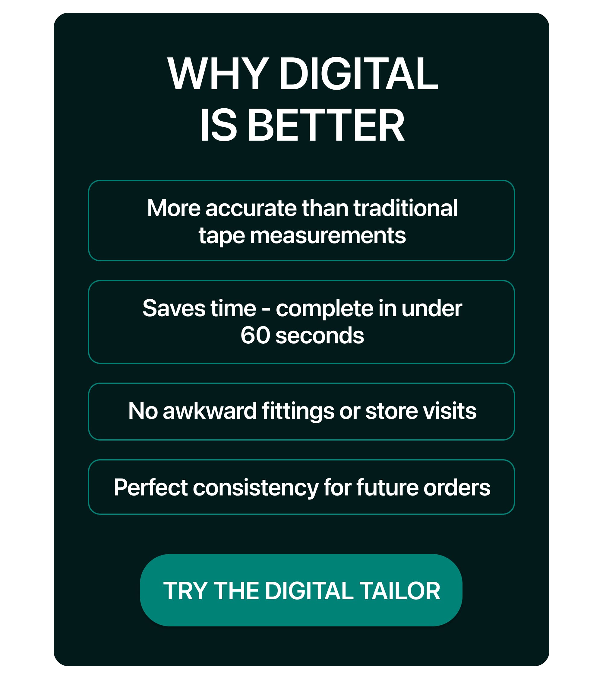TRY THE DIGITAL TAILOR