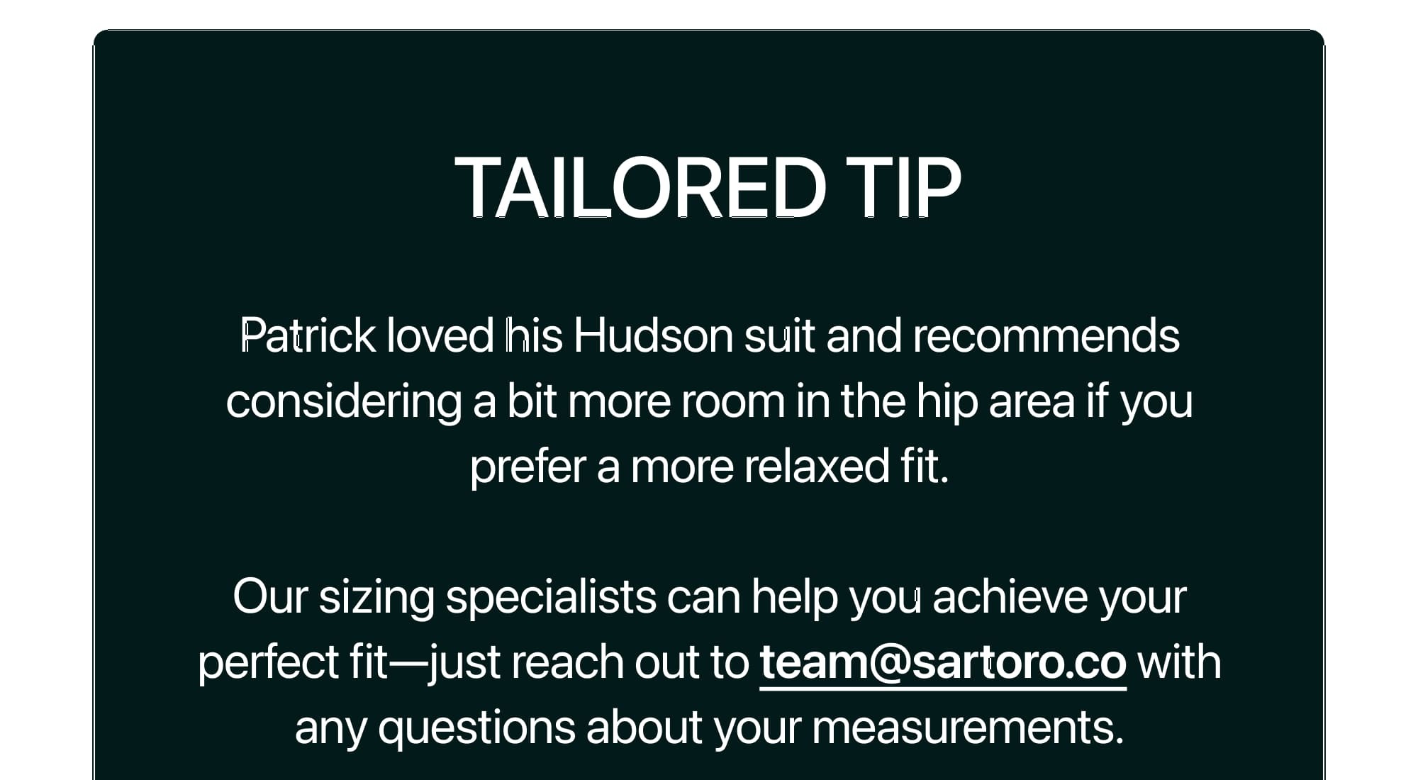 TAILORED TIP
