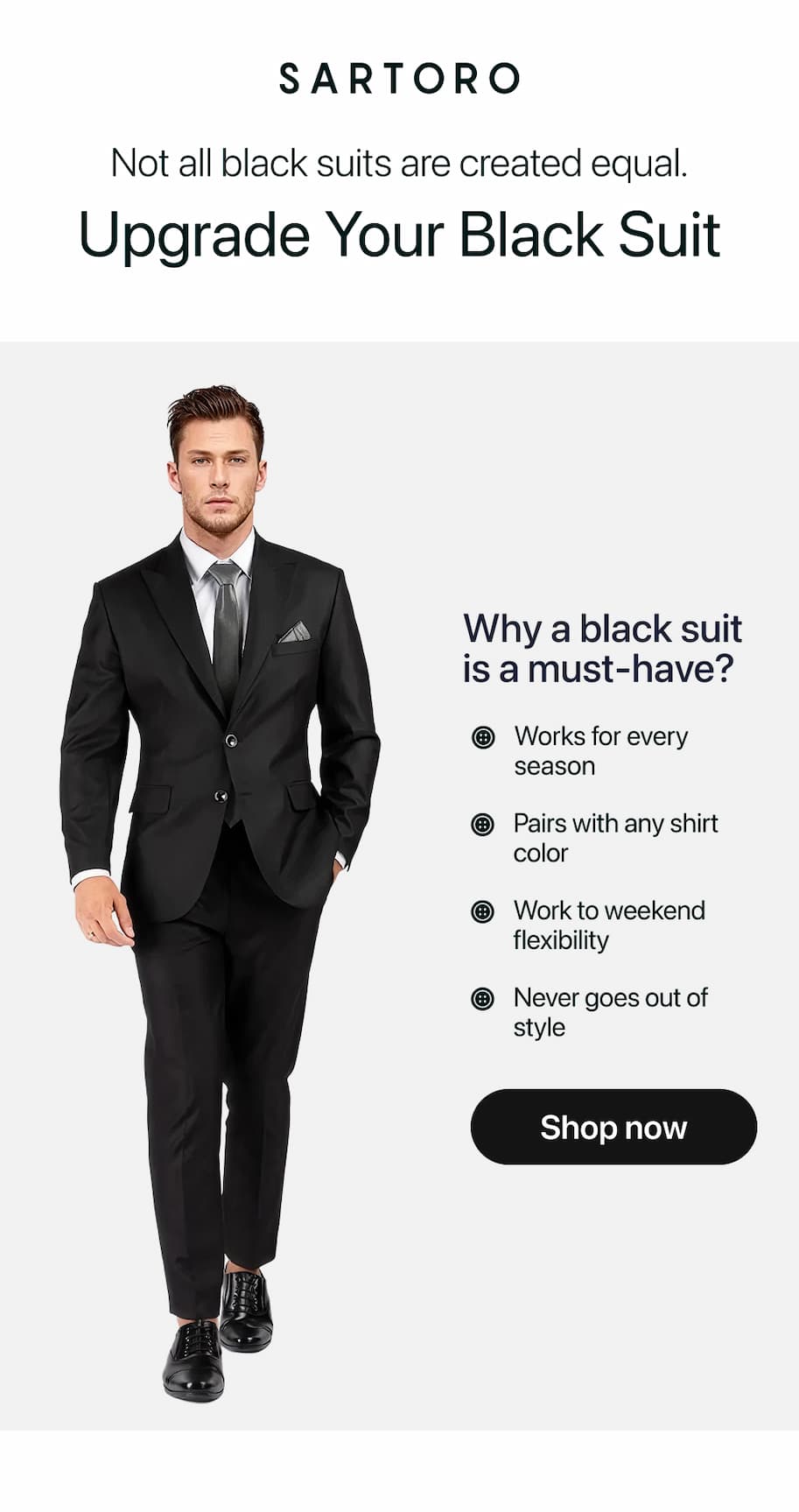 Upgrade Your Black Suit
