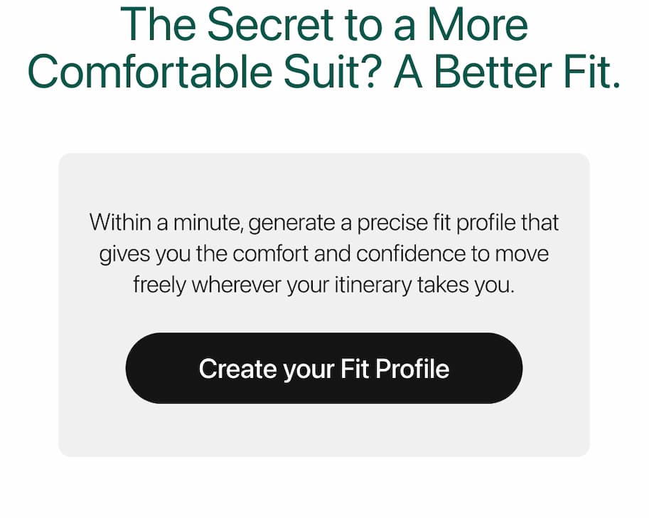 Create Your Fit Profile