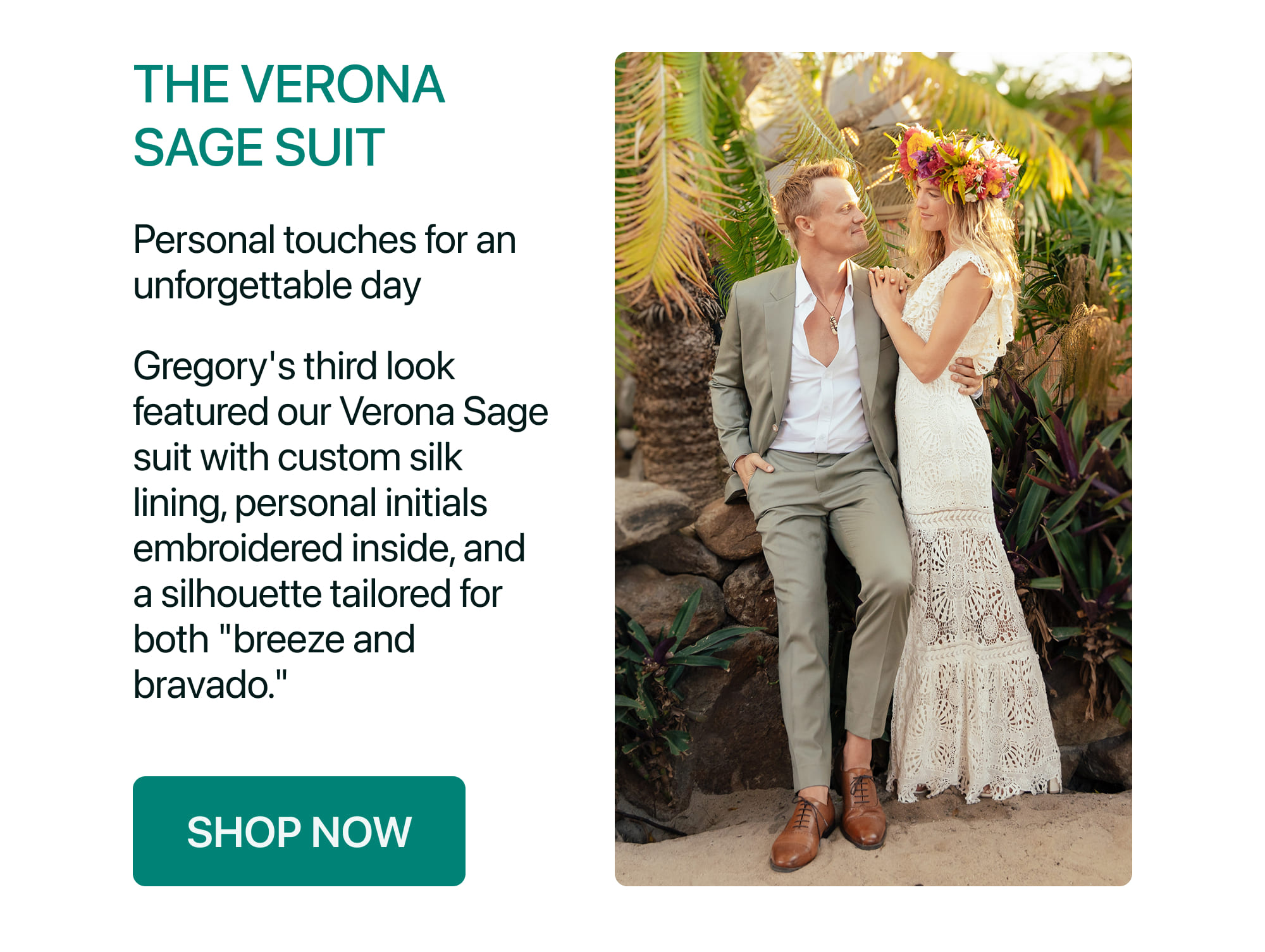 THE VERONA SAGE SUIT