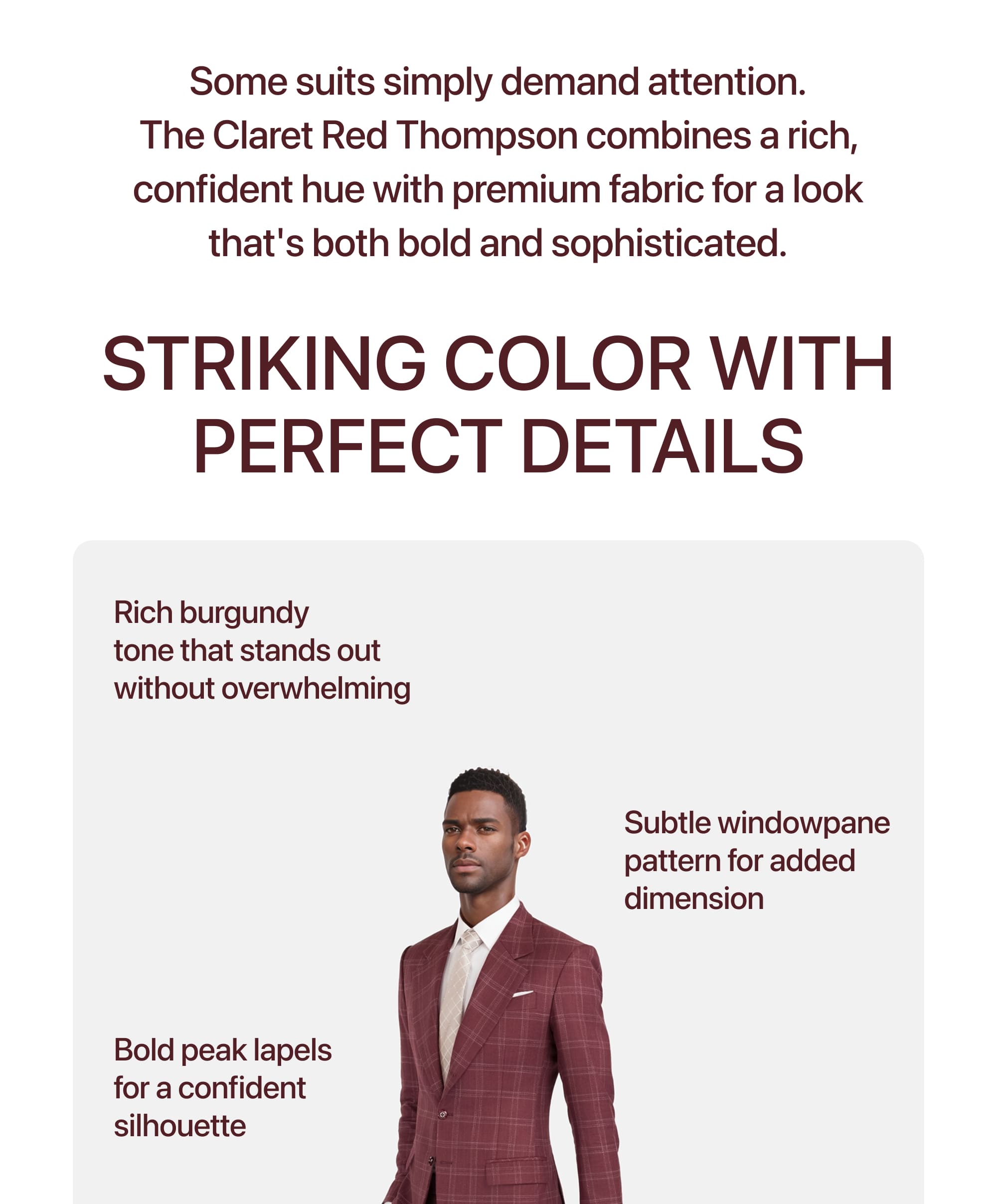 STRIKING COLOR WITH PERFECT DETAILS