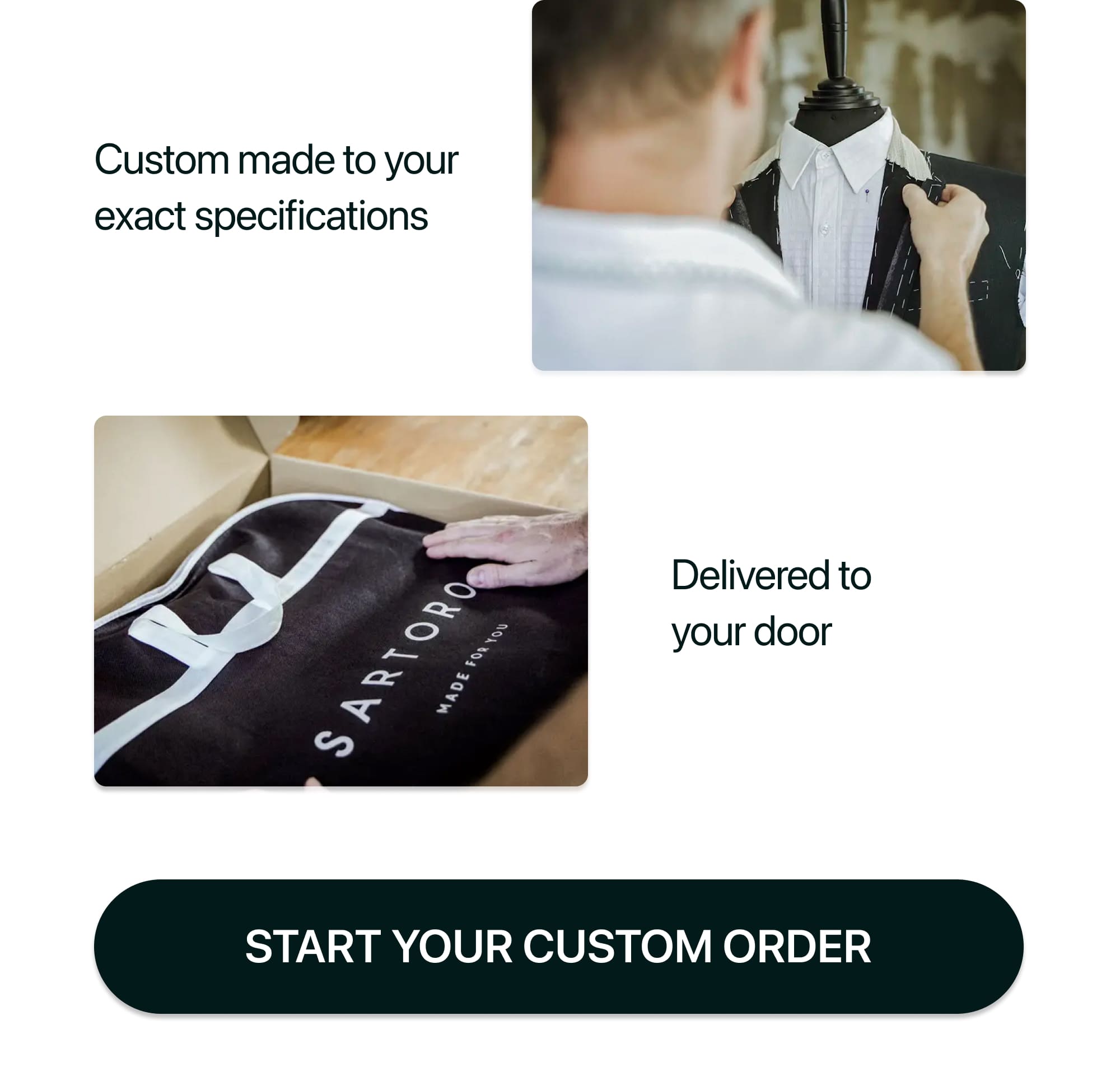 START YOUR CUSTOM ORDER