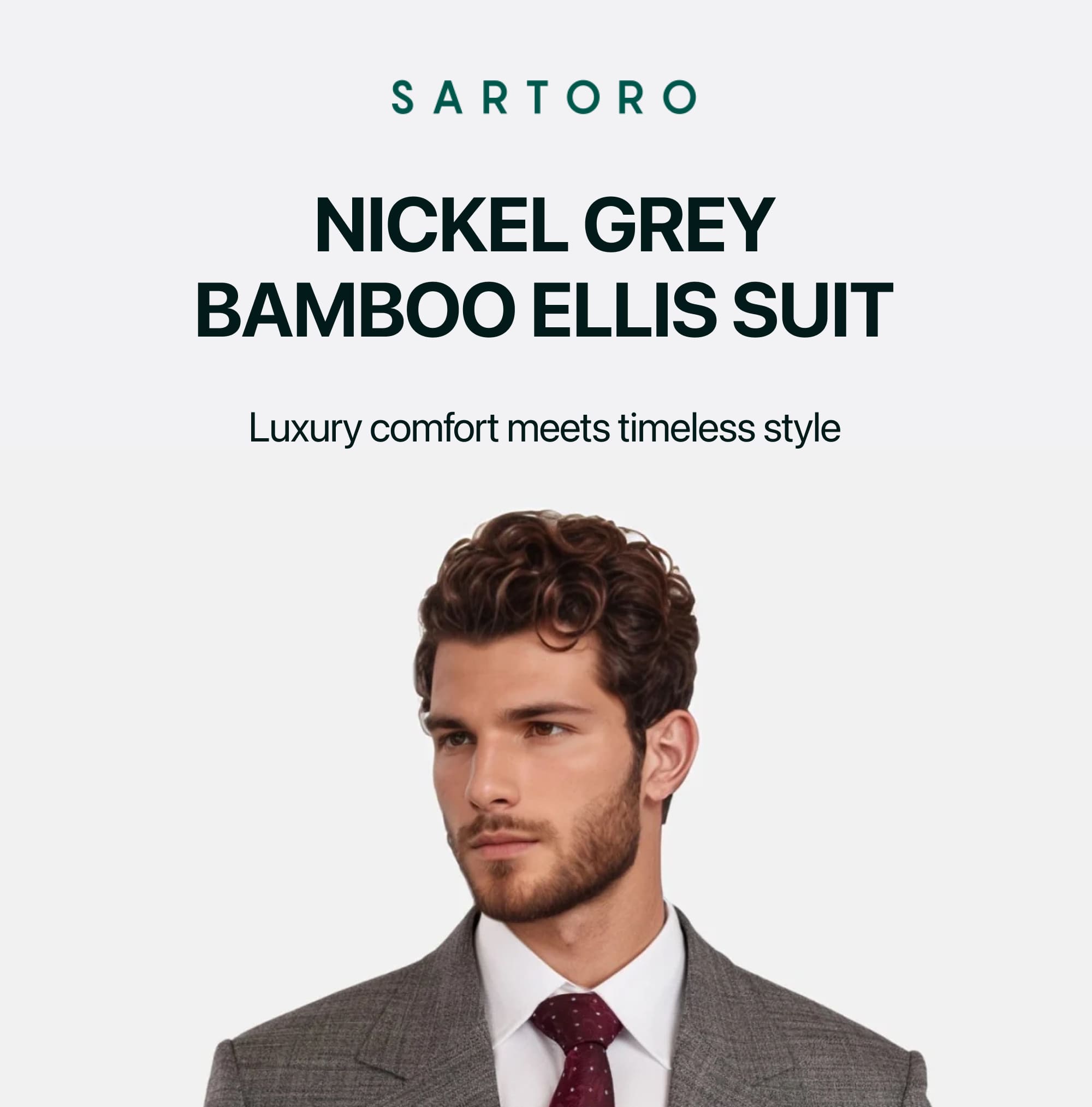 NICKEL GREY BAMBOO ELLIS SUIT