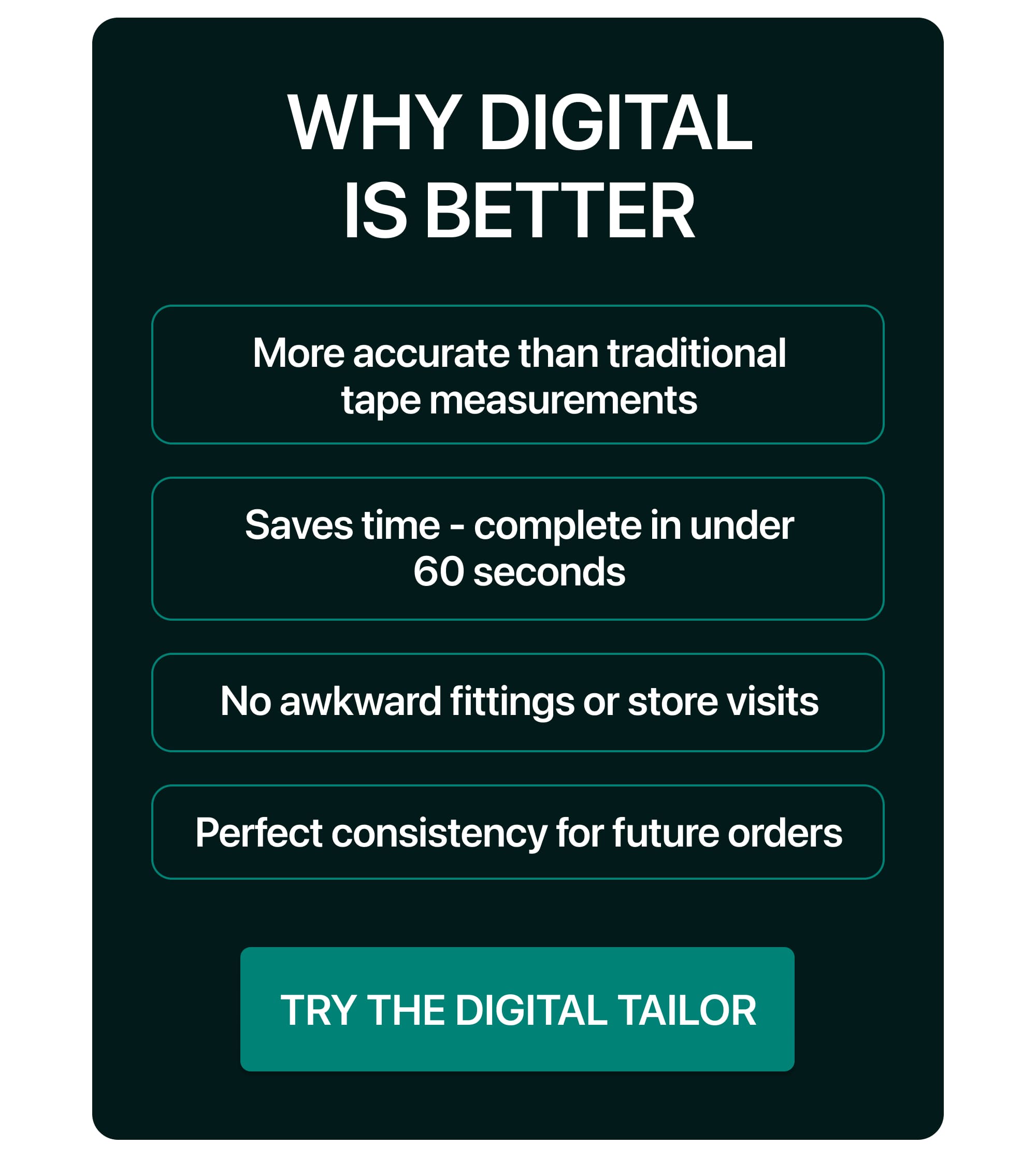 TRY THE DIGITAL TAILOR