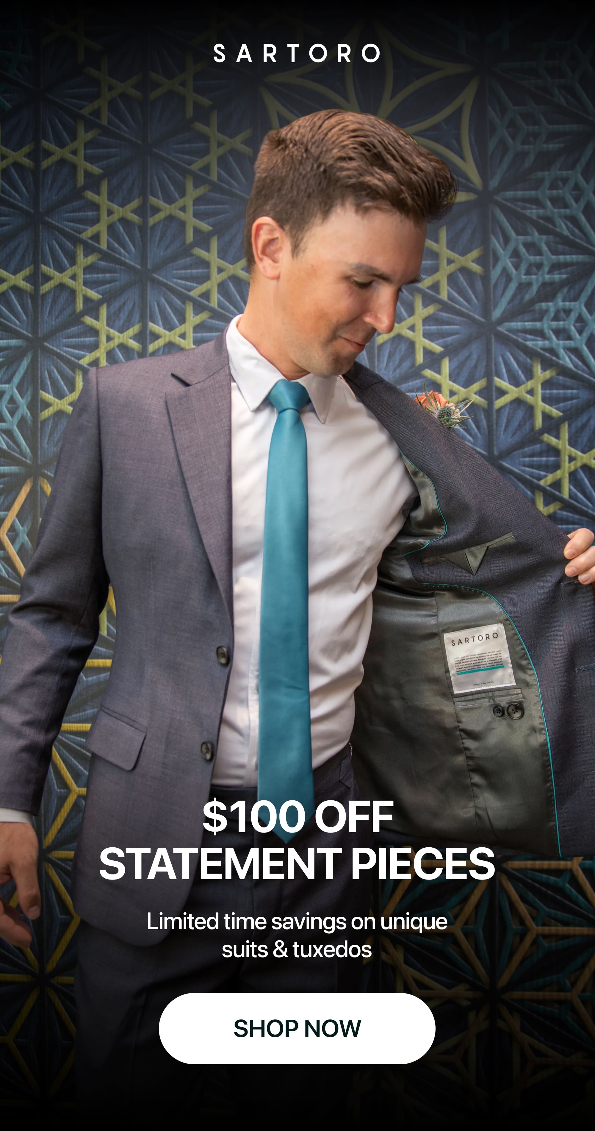 $100 off statement pieces