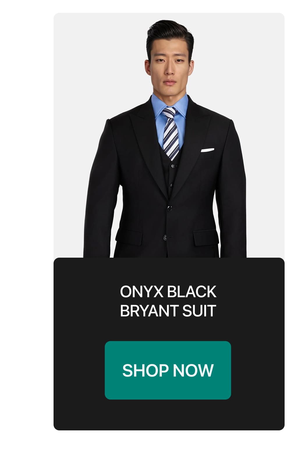 ONYX BLACK BRYANT SUIT