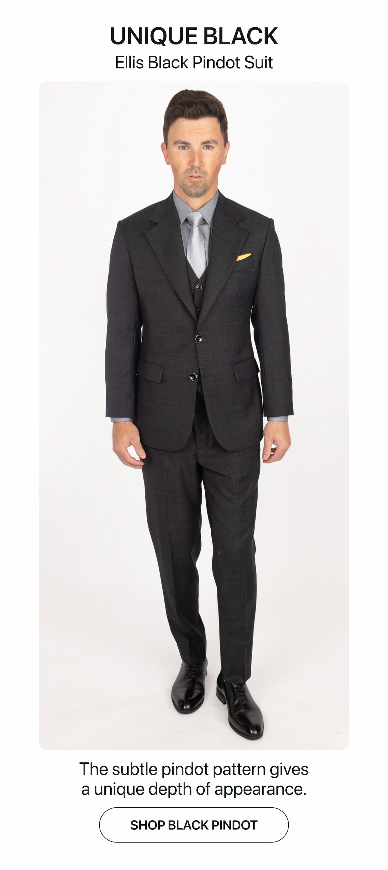 The Black Pindot Suit