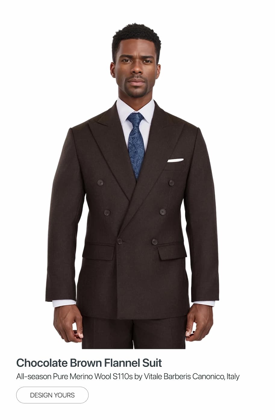 Chocolate Brown Flannel Suit