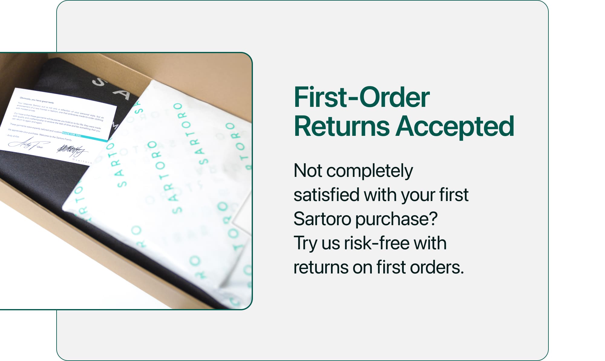 First-Order Returns Accepted