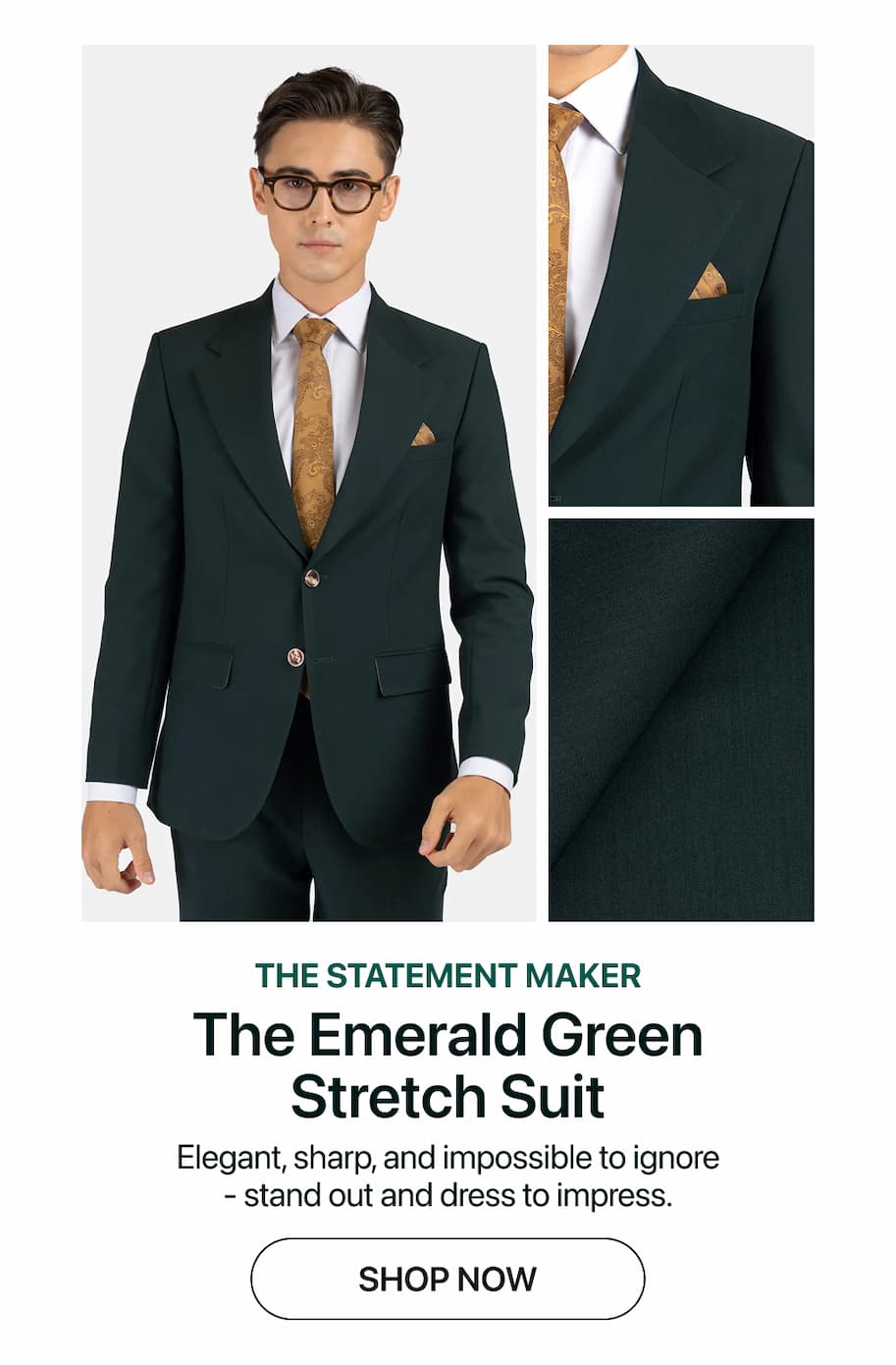 The Emerald Green Stretch Suit