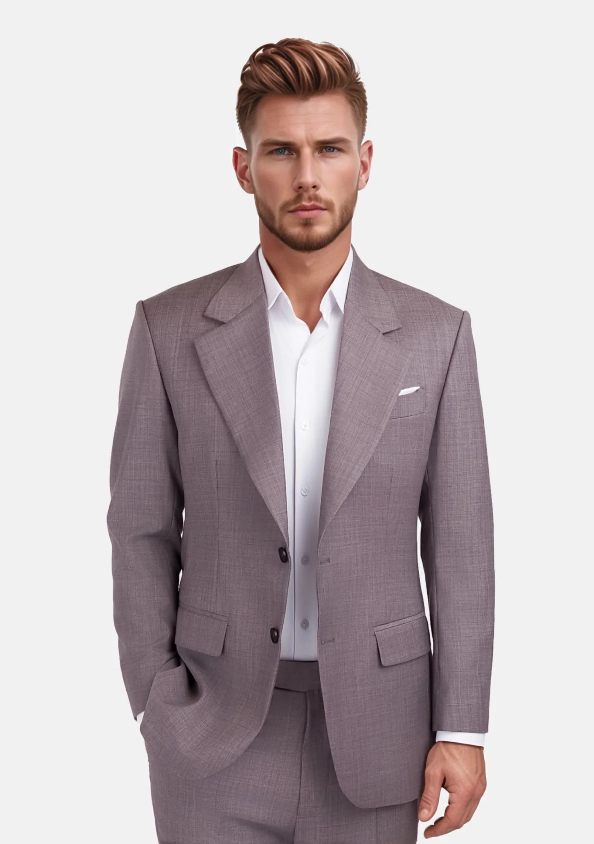 WISTERIA LILAC SHARKSKIN SUIT