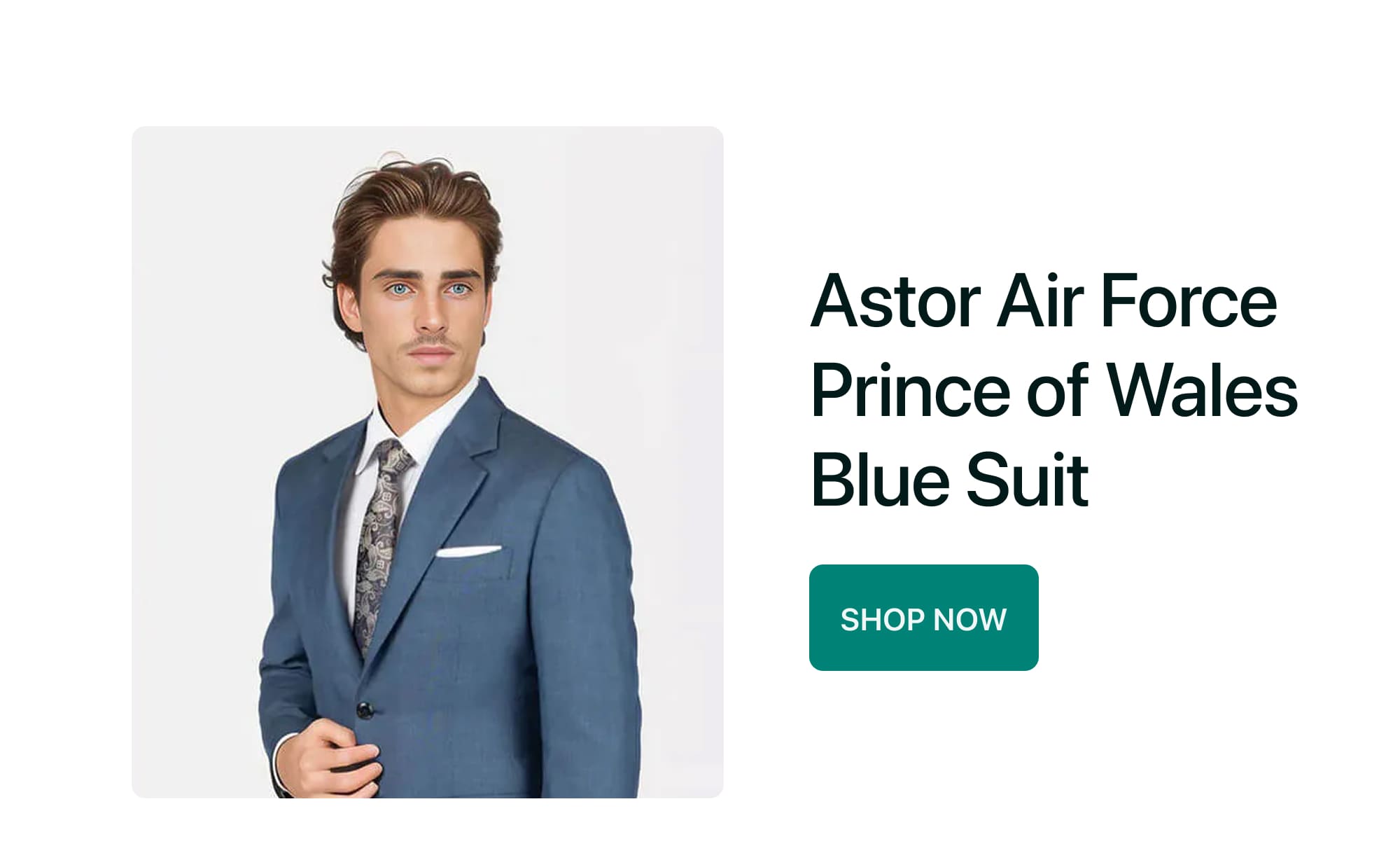 Astor Air Force Prince of Wales Blue Suit