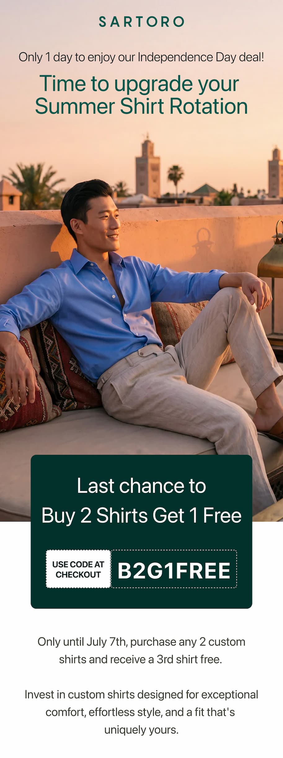 Buy 2 custom shirts, Get 1 free