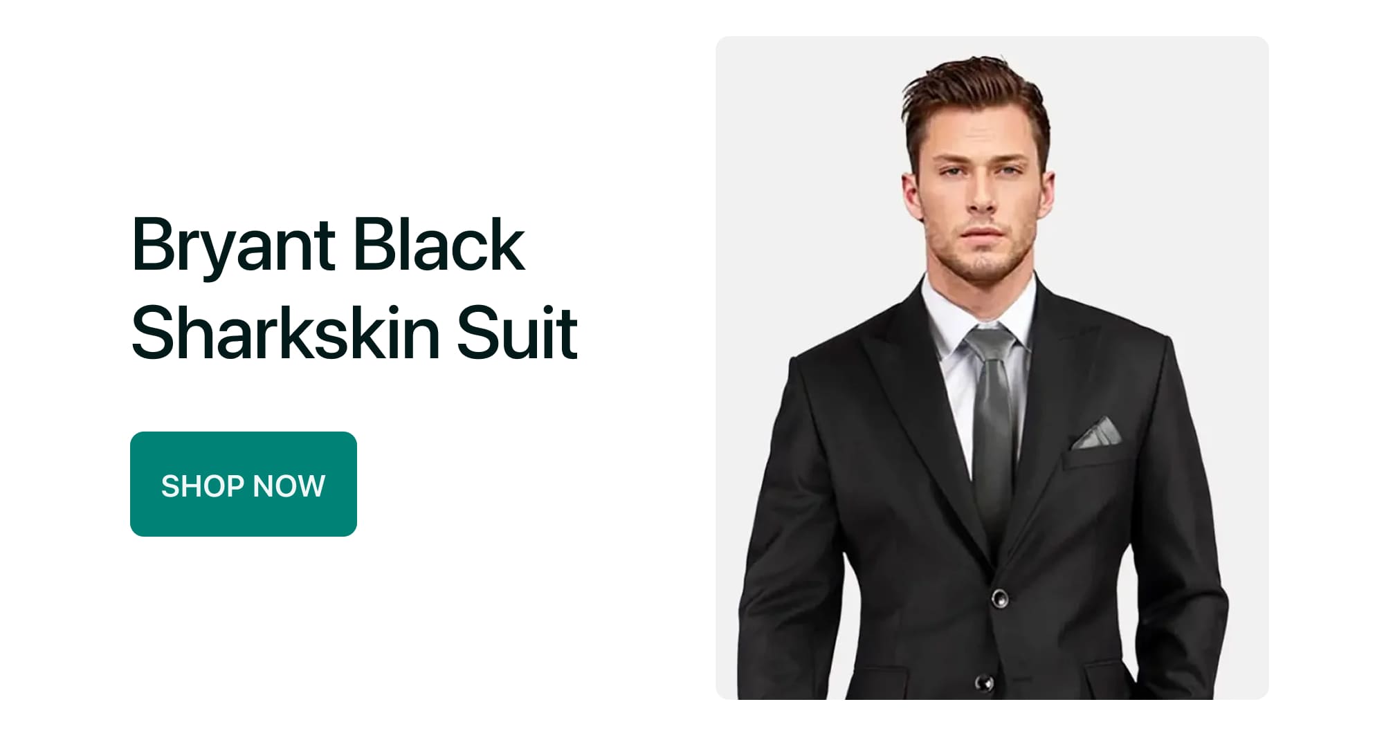 Bryant Black Sharkskin Suit