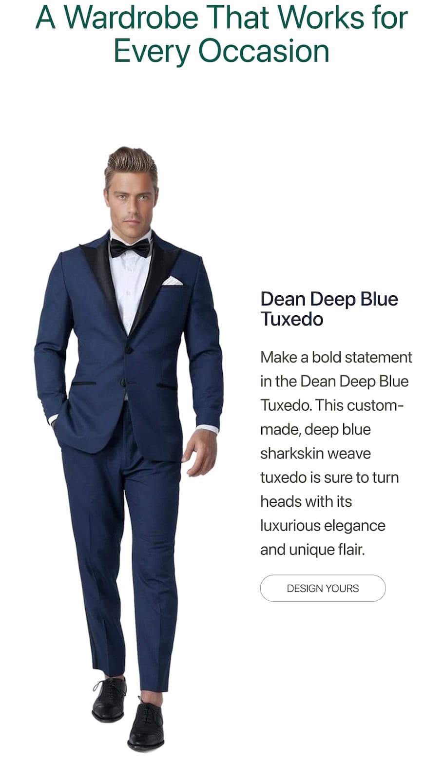Dean Deep Blue Tuxedo