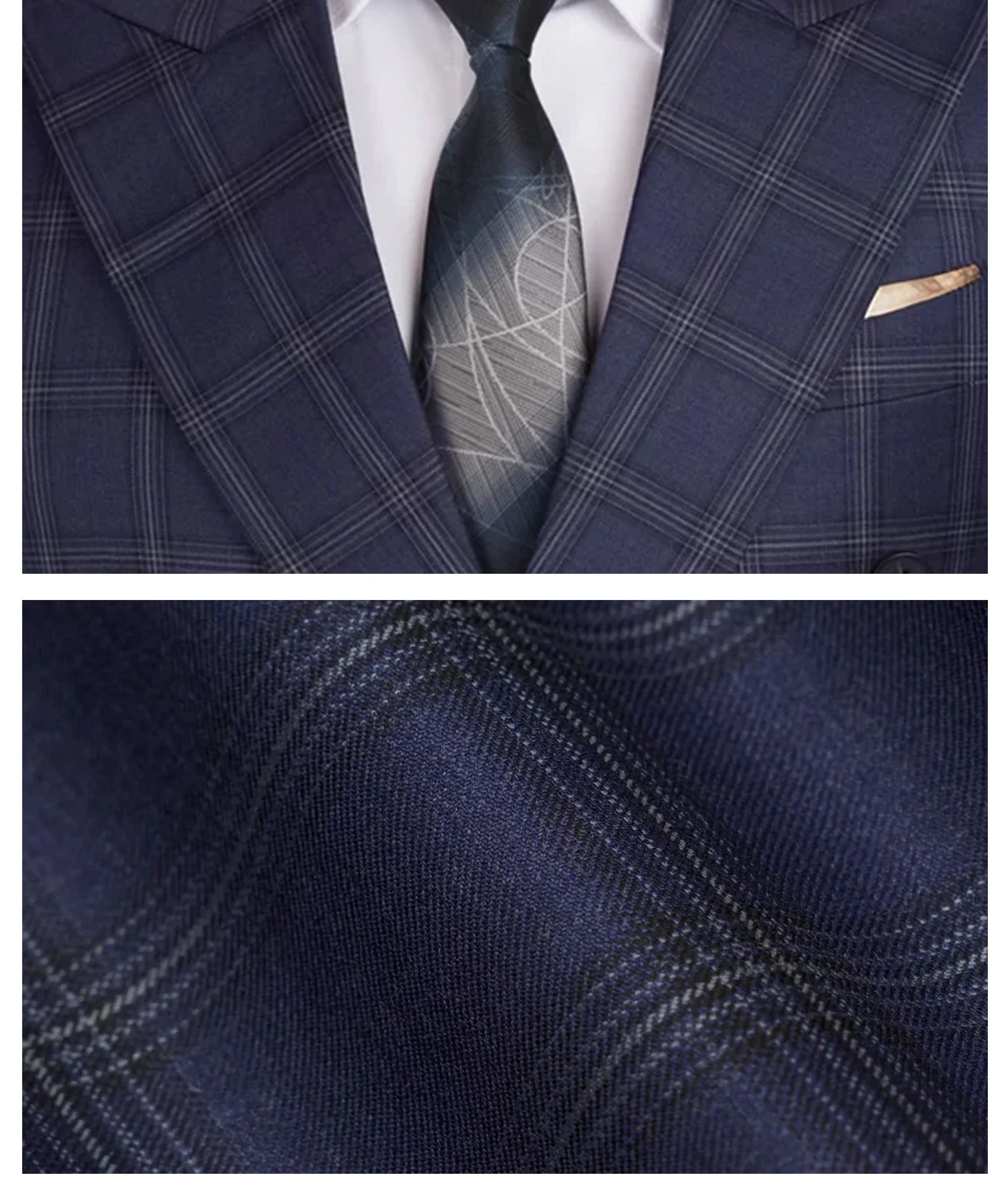 The British Navy Checked Rockafeller Suit