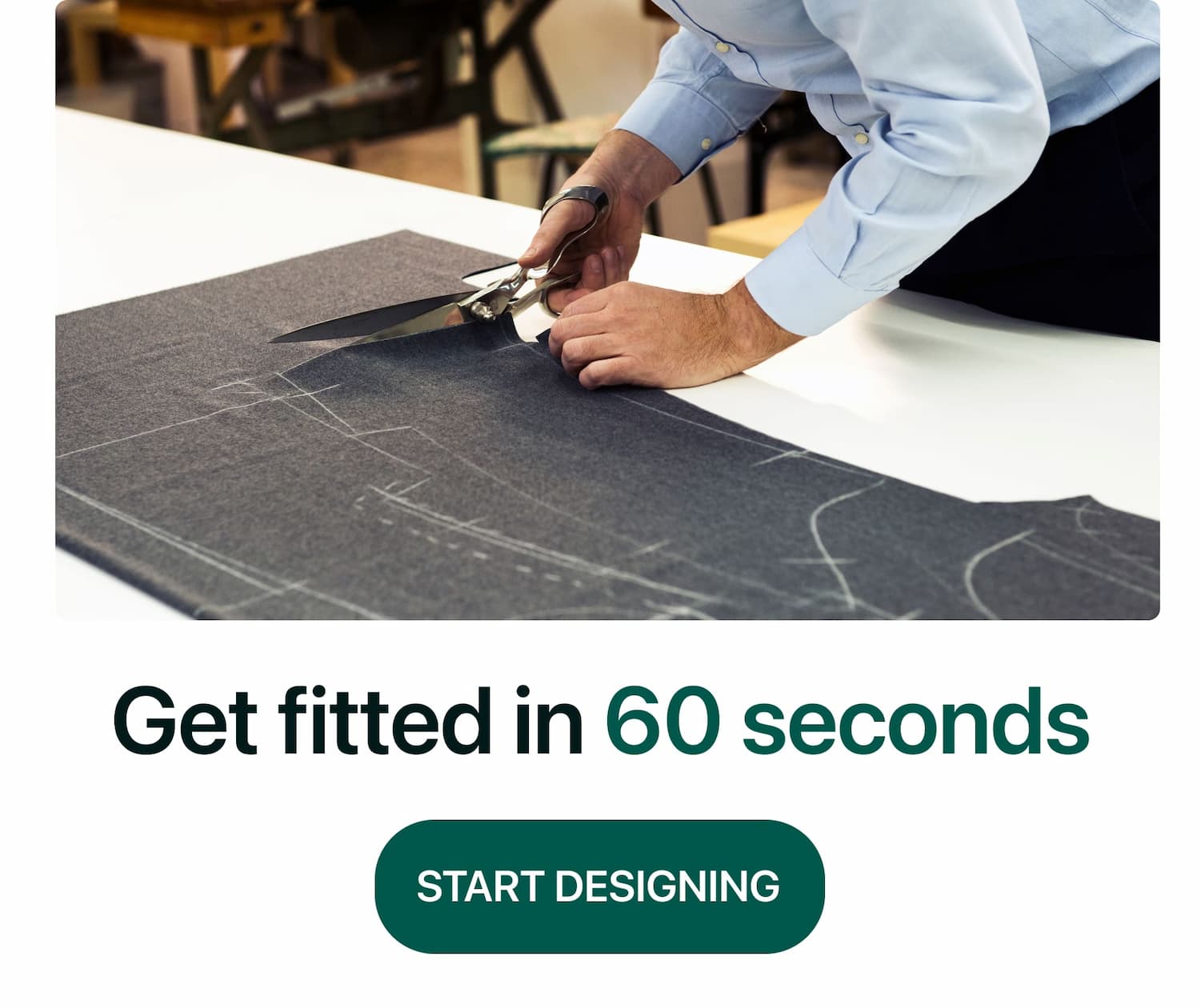 Get fitted in 60 seconds