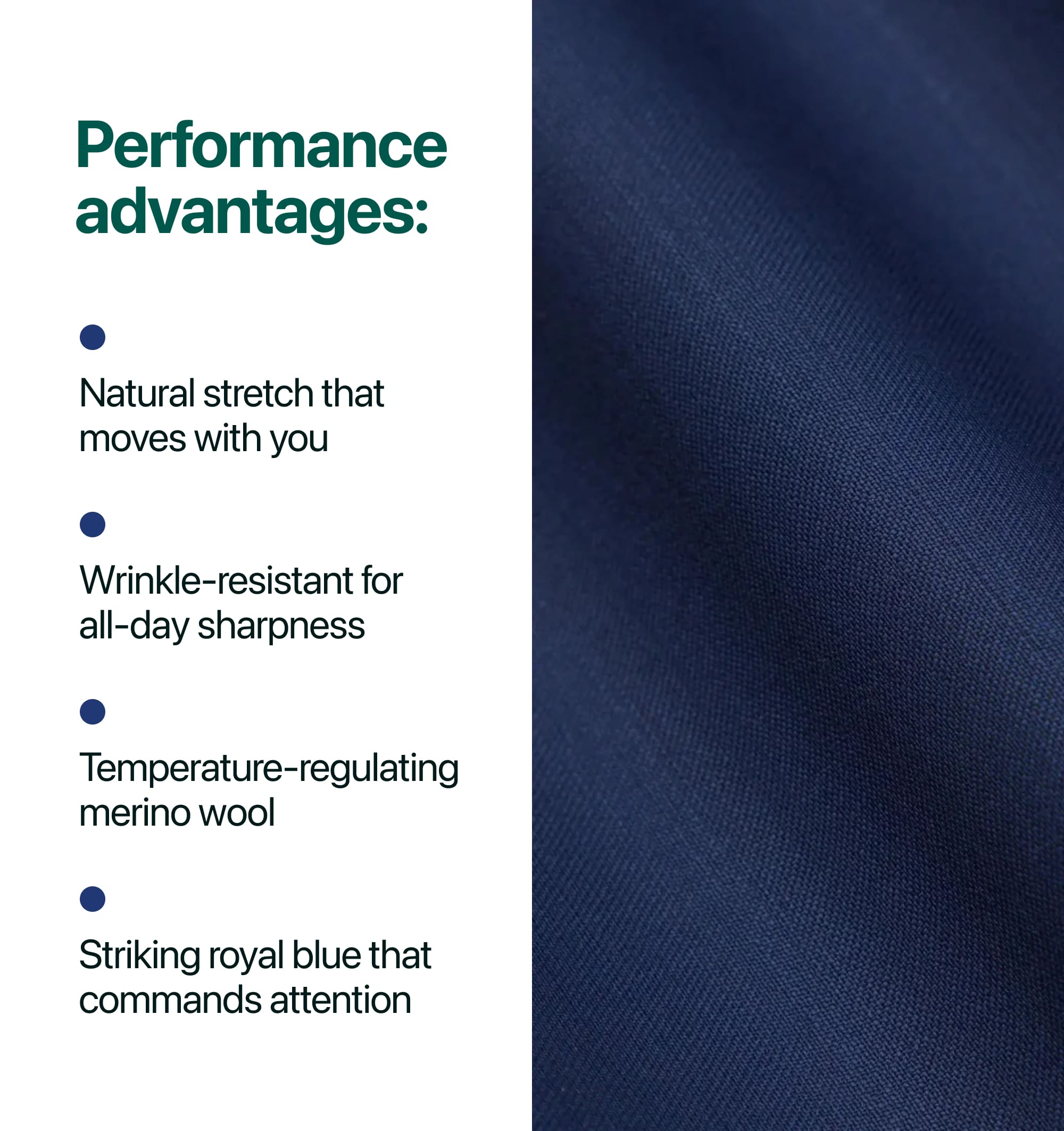 Performance advantages: