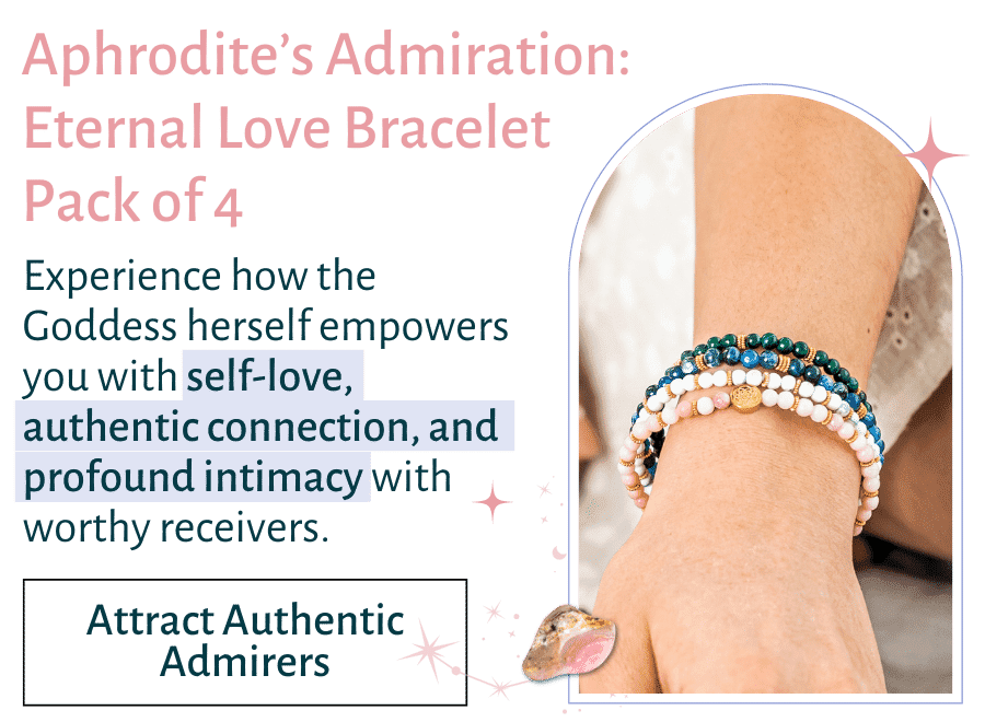 Aphrodite's Admiration: Eternal Love Bracelet Pack of 4 - Turn On Images!