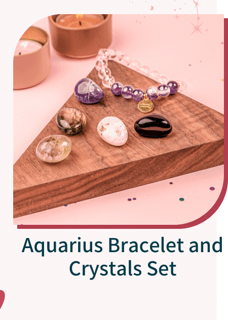 Aquarius Bracelet and Crystals Set - Turn On Images!