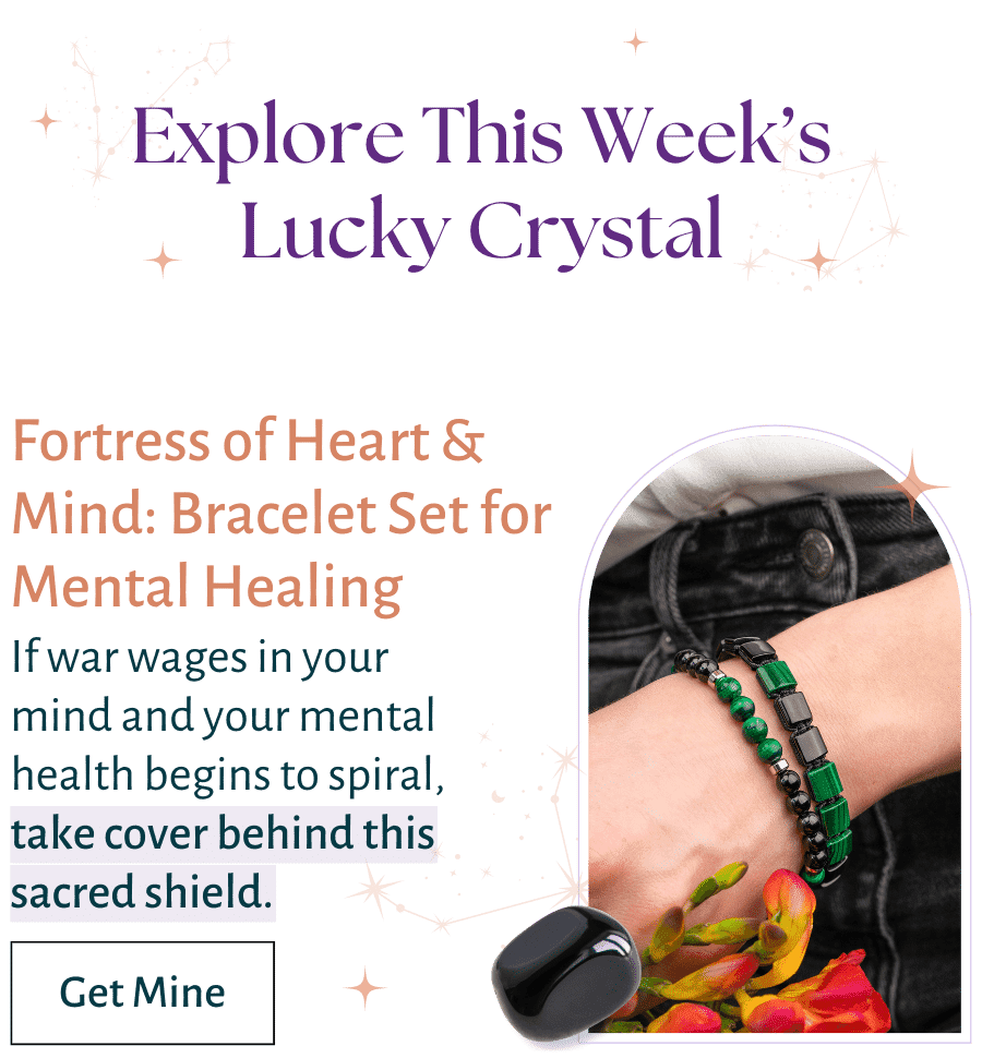 Fortress of Heart & Mind: Bracelet Set for Mental Healing- Turn On Images!