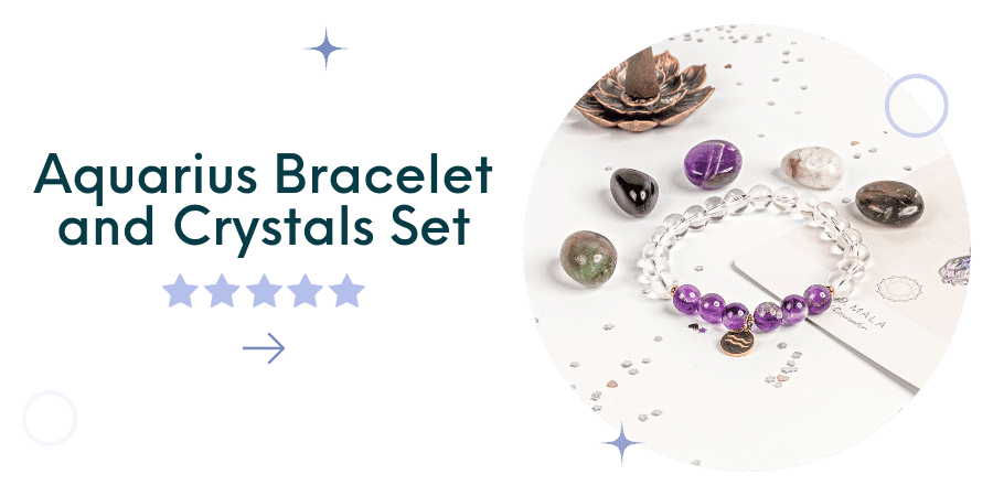 Aquarius Bracelet and Crystals Set - Turn On Images!