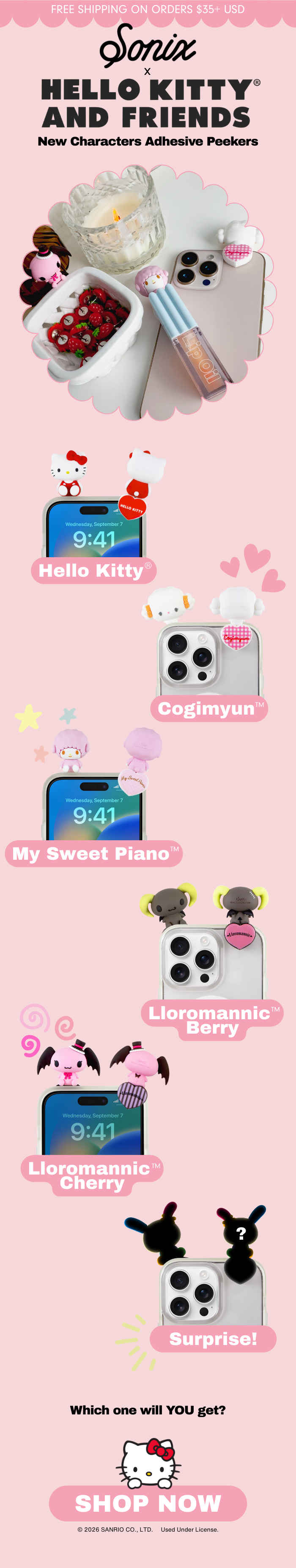 Introducing Hello Kitty and Specialty Friends Peekers | Exclusively By Sonix